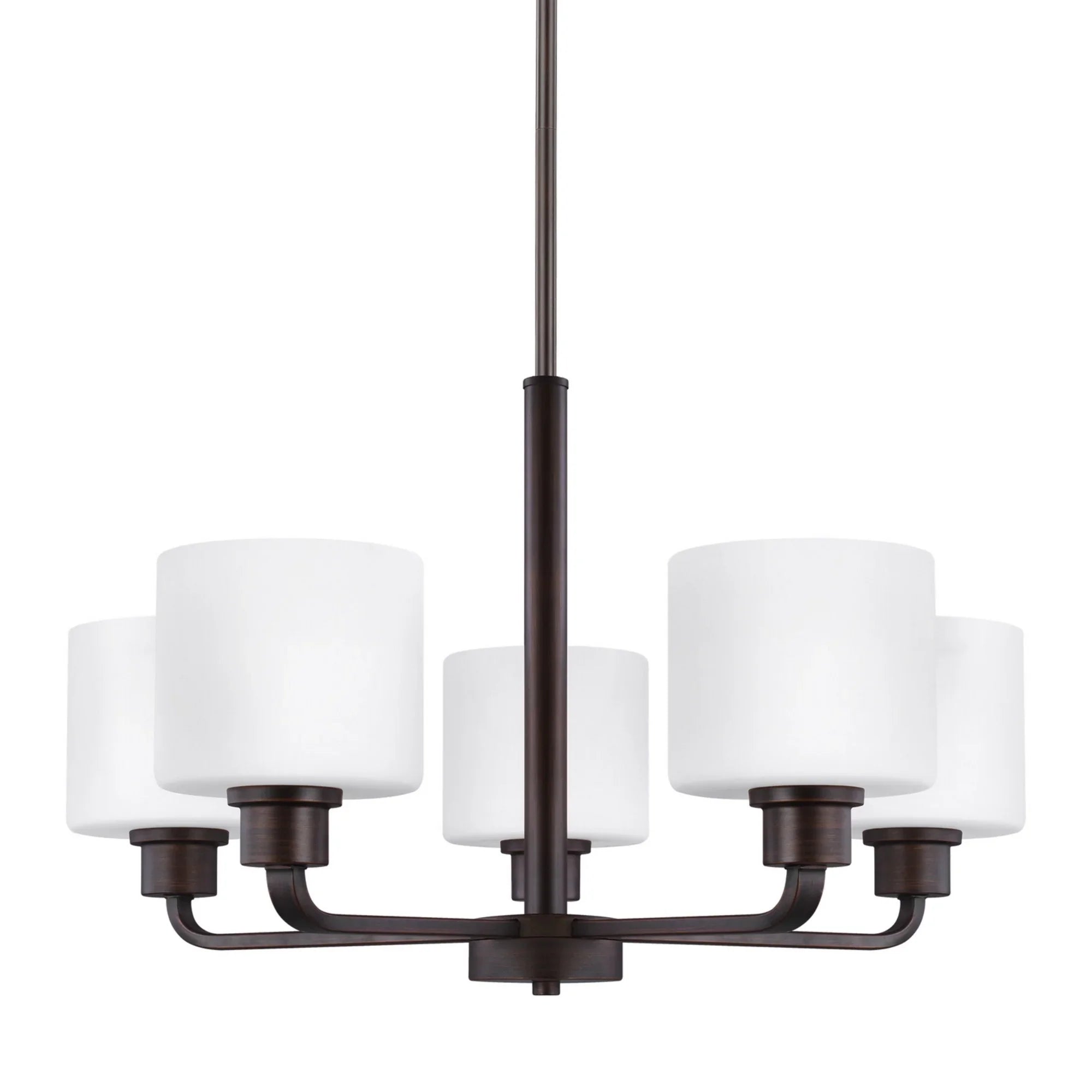 Canfield 24" 5-Light Chandelier, Bronze Finish - Bees Lighting