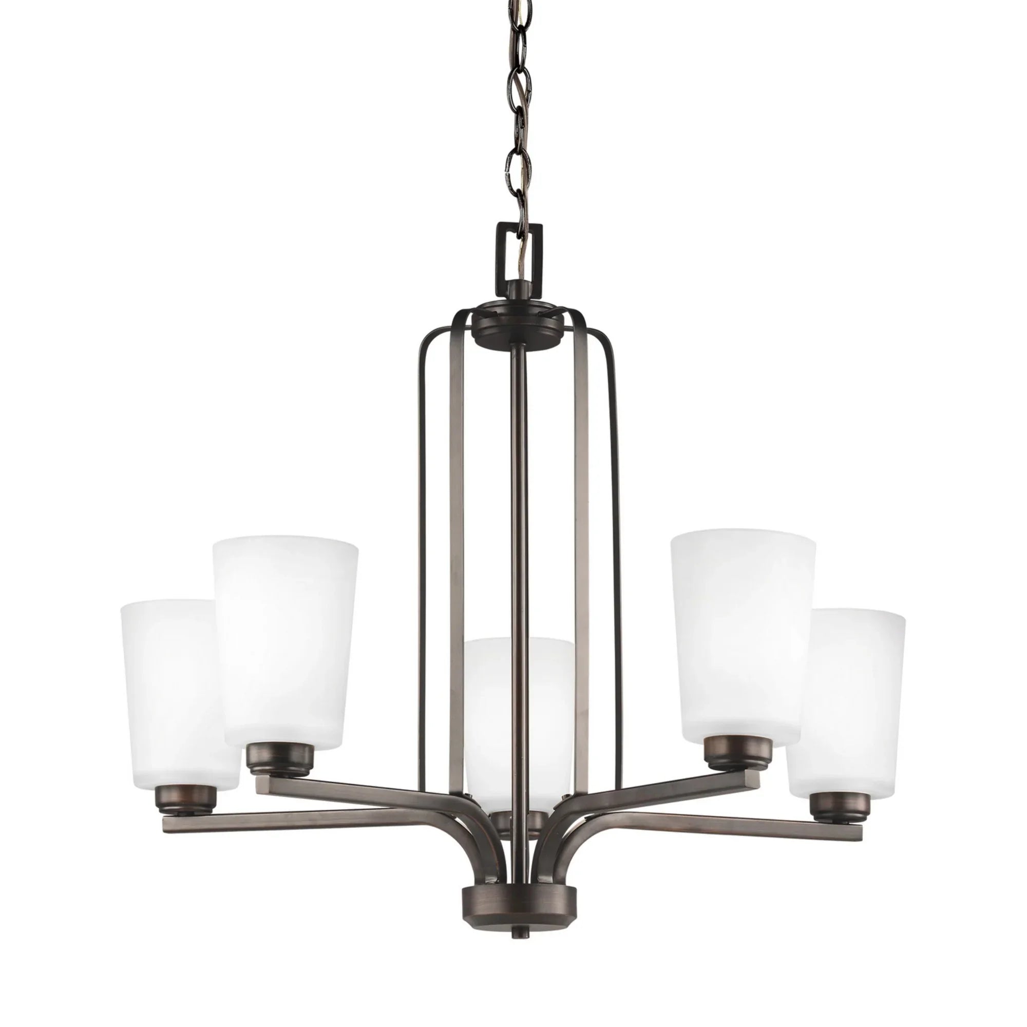 Franport 26" 5-Light Chandelier, Bronze Finish - Bees Lighting