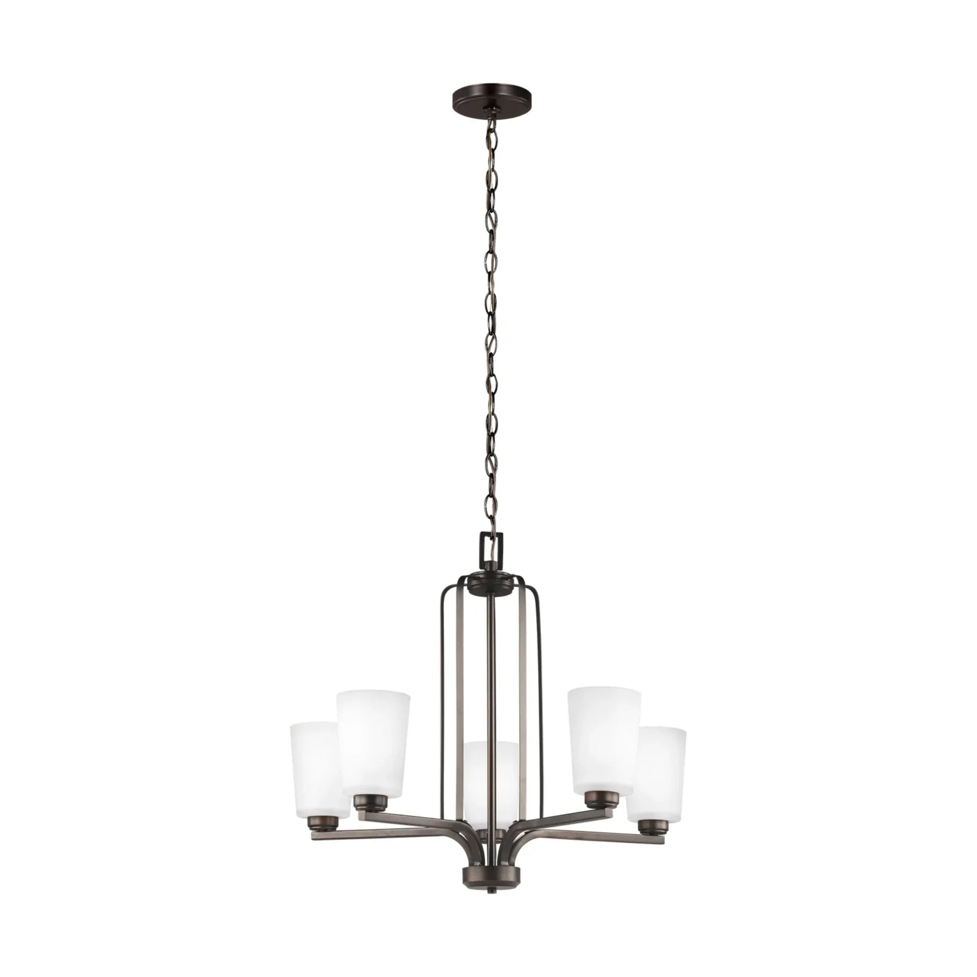 Franport 26" 5-Light Chandelier, Bronze Finish - Bees Lighting