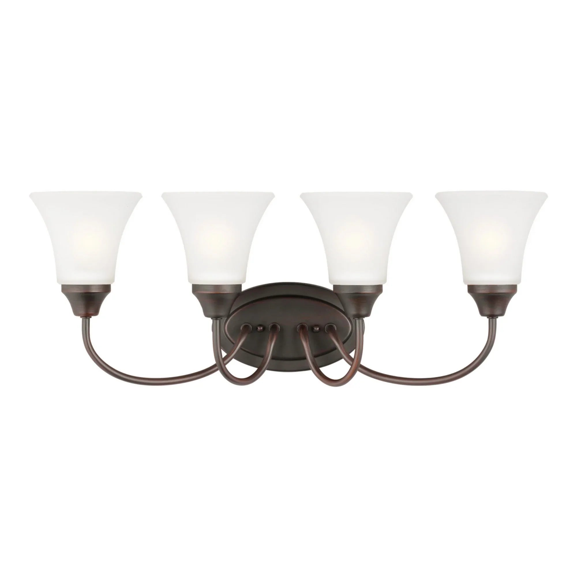 Holman 25" 4-Light LED Bathroom Vanity, Bronze Finish - Bees Lighting