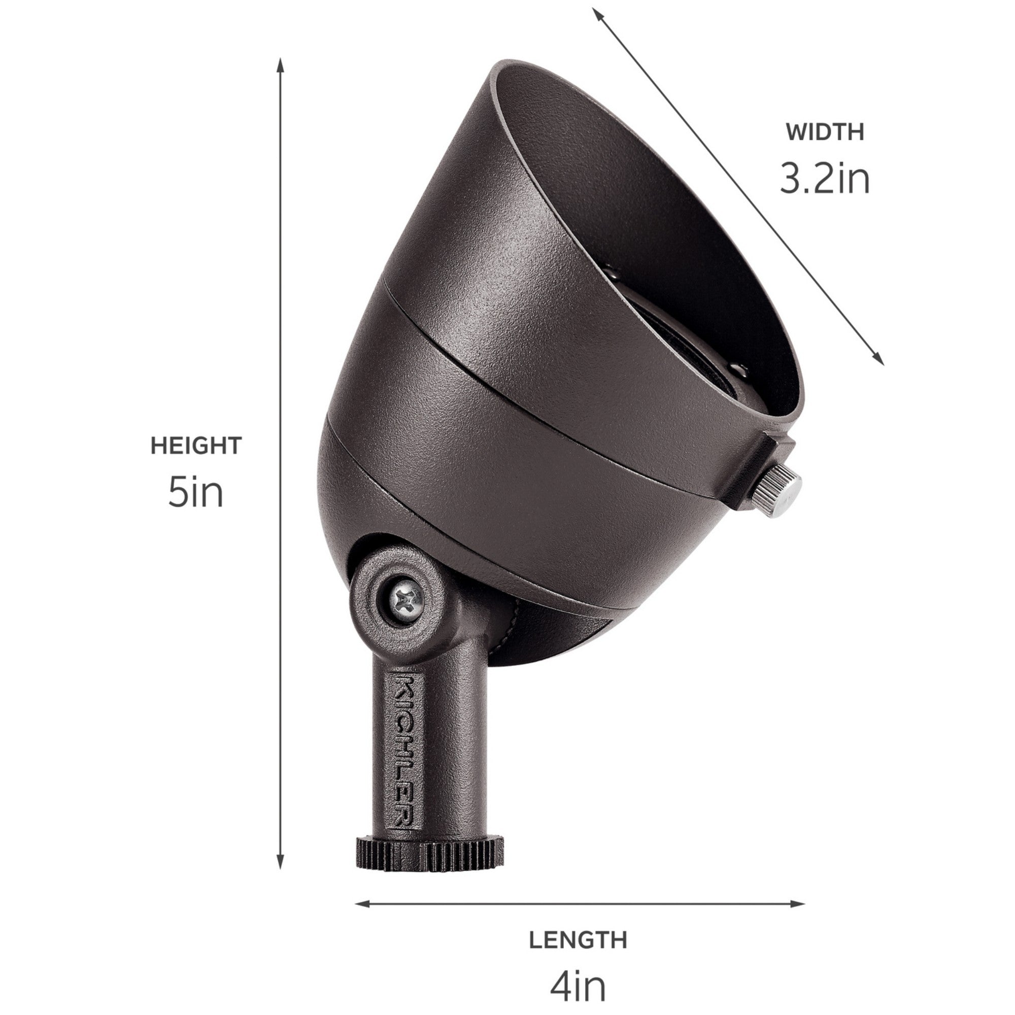 LED Landscape Accent Spot Light, 3000K, 35 Degree, Centennial Brass