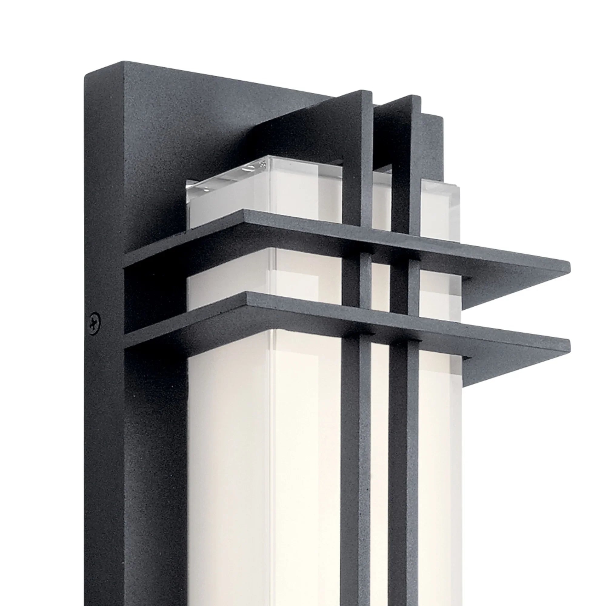 Manhattan 16" LED Outdoor Wall Light, Textured Black Finish - Bees Lighting
