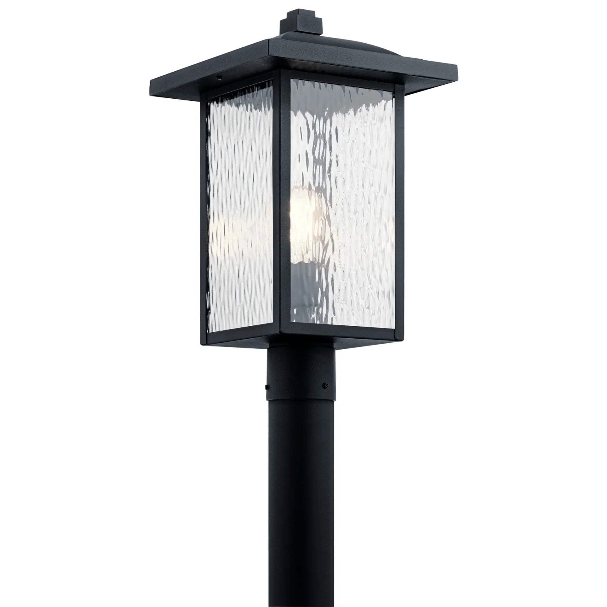 Capanna 18" Outdoor Post Light, Textured Black Finish - Bees Lighting