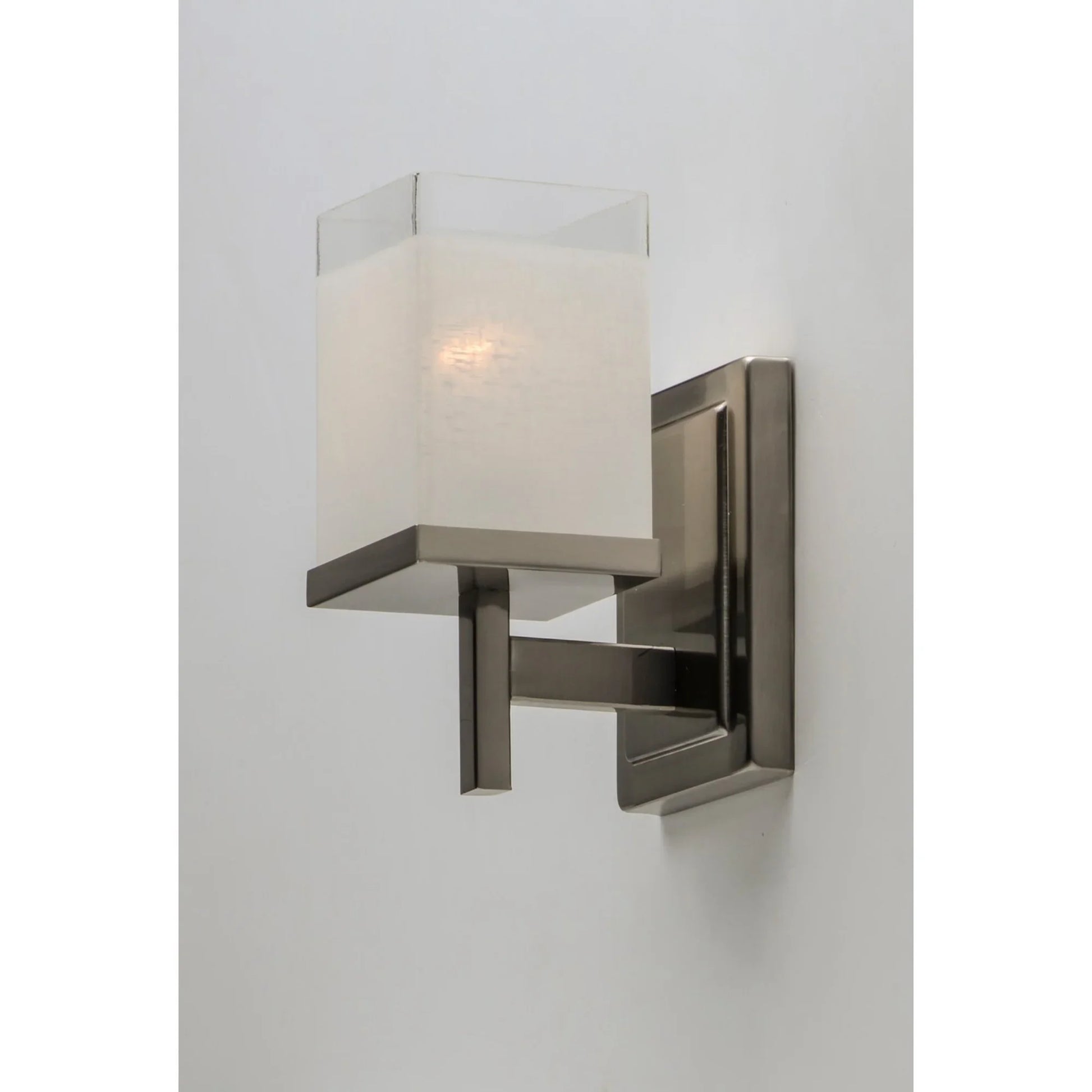 Tetra 9" Bath Vanity, Satin Nickel Finish - Bees Lighting