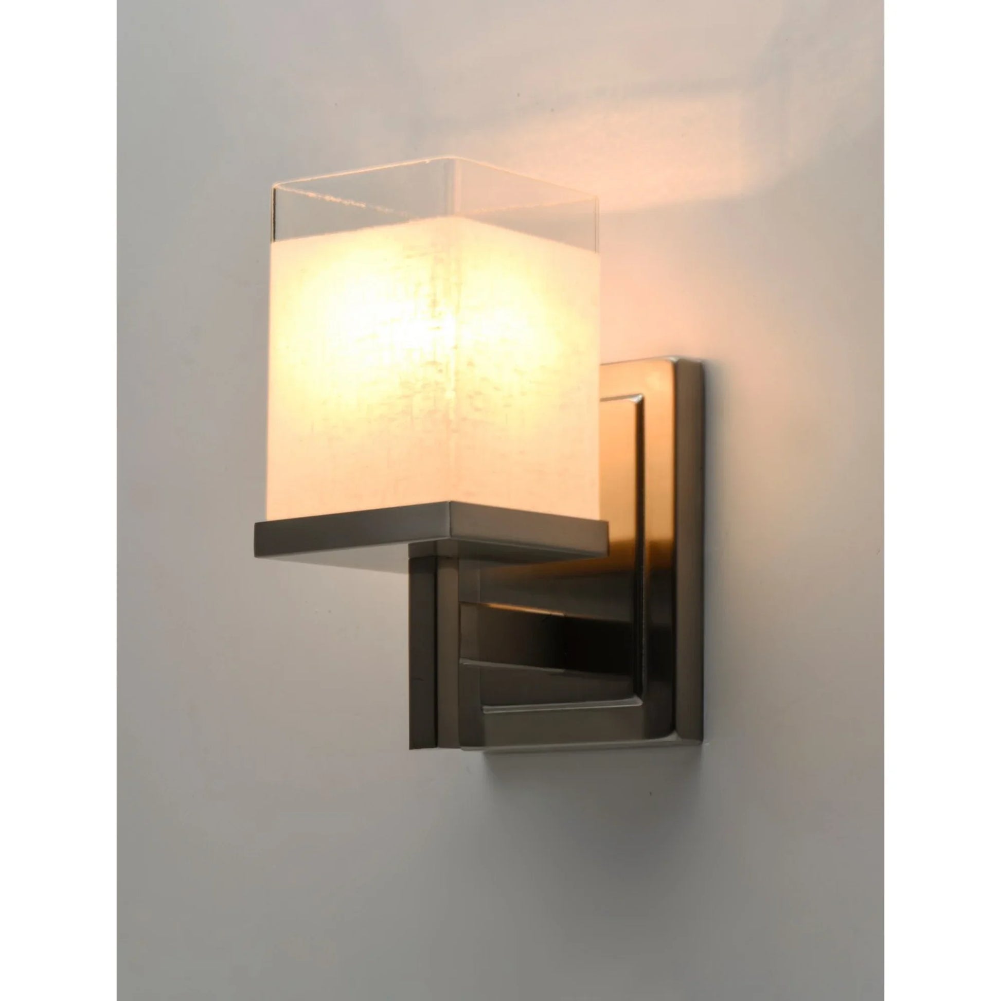 Tetra 9" Bath Vanity, Satin Nickel Finish - Bees Lighting
