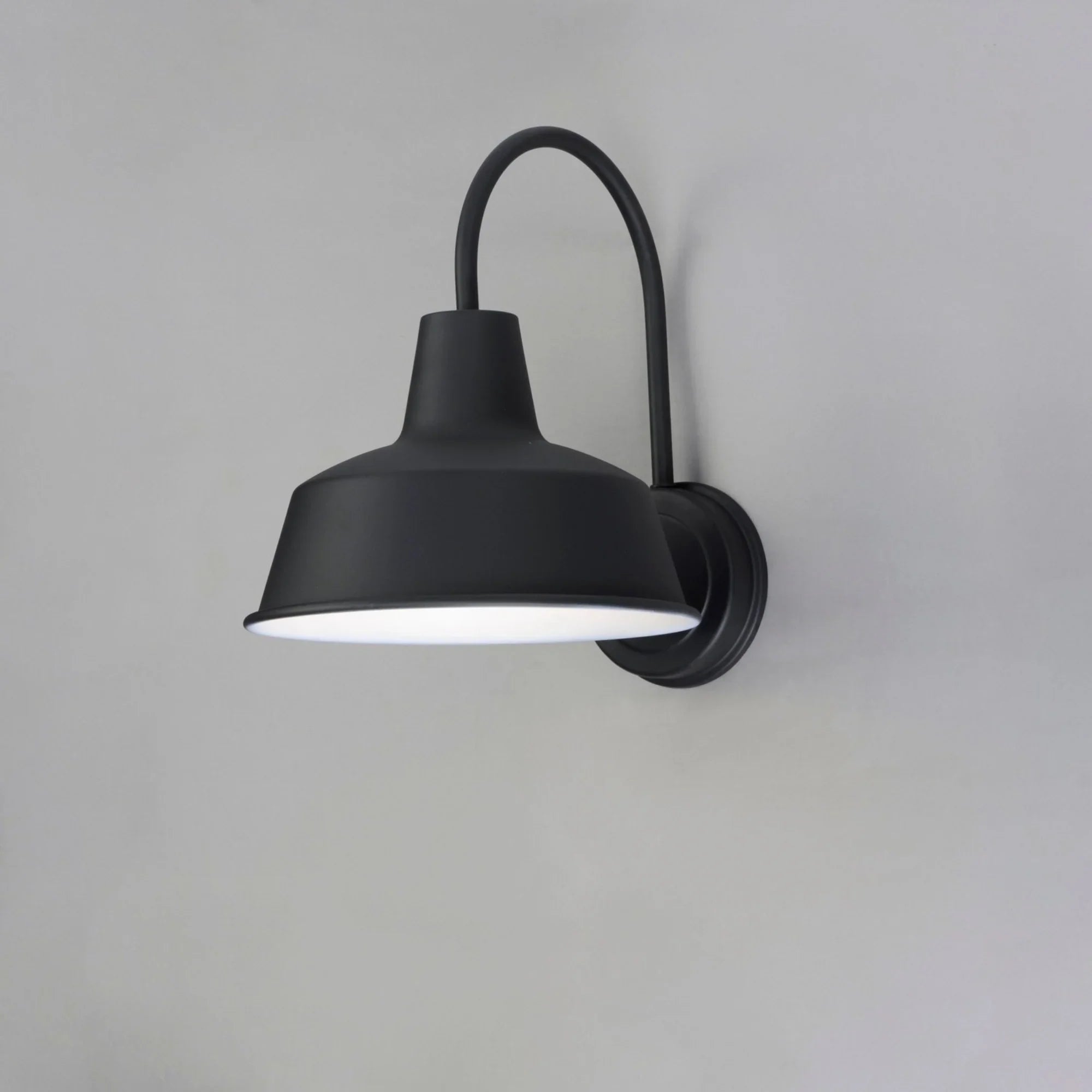 Pier M 13" Outdoor Wall Lantern, Black Finish - Bees Lighting