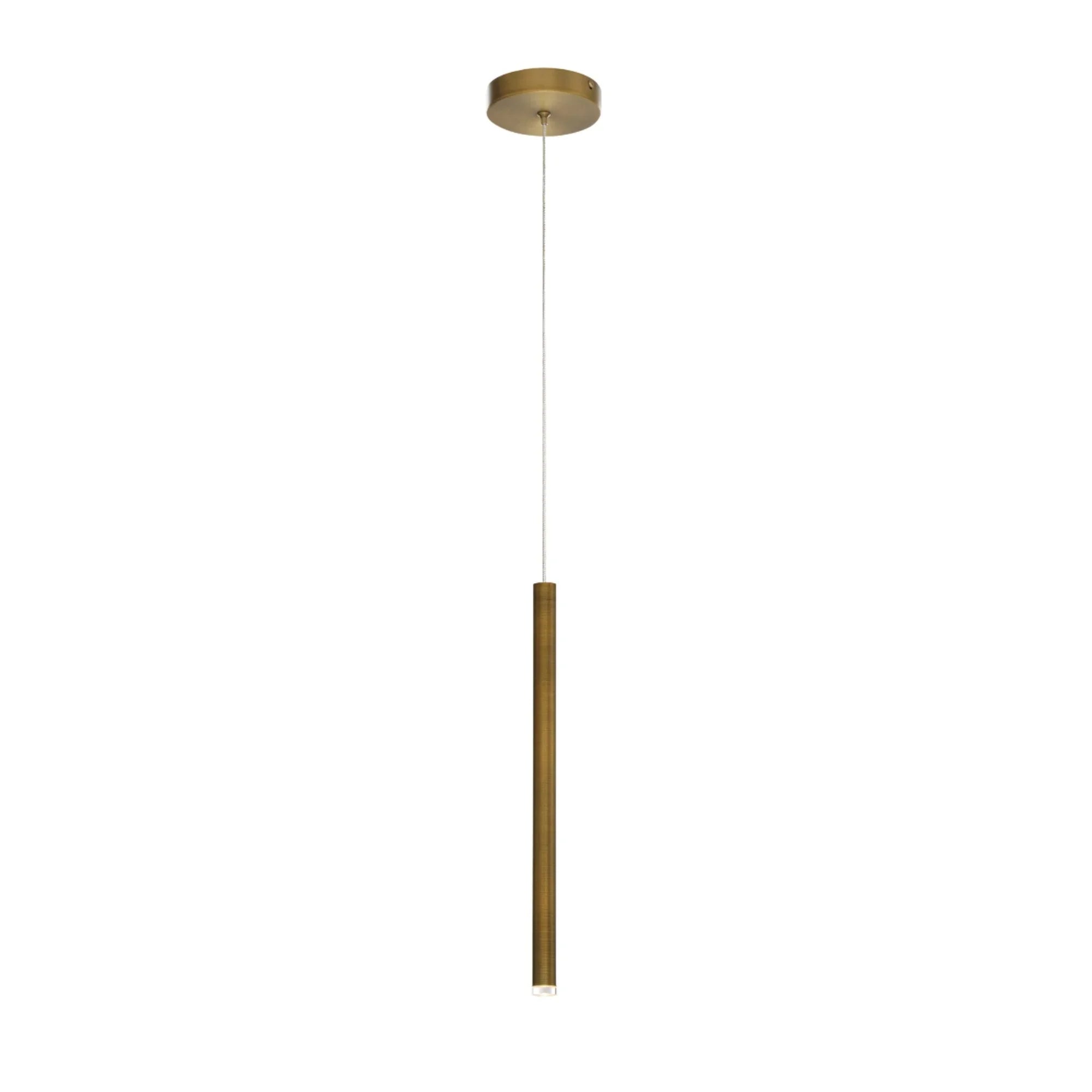 Navada 16" LED Pendant, Brushed Brass Finish - Bees Lighting