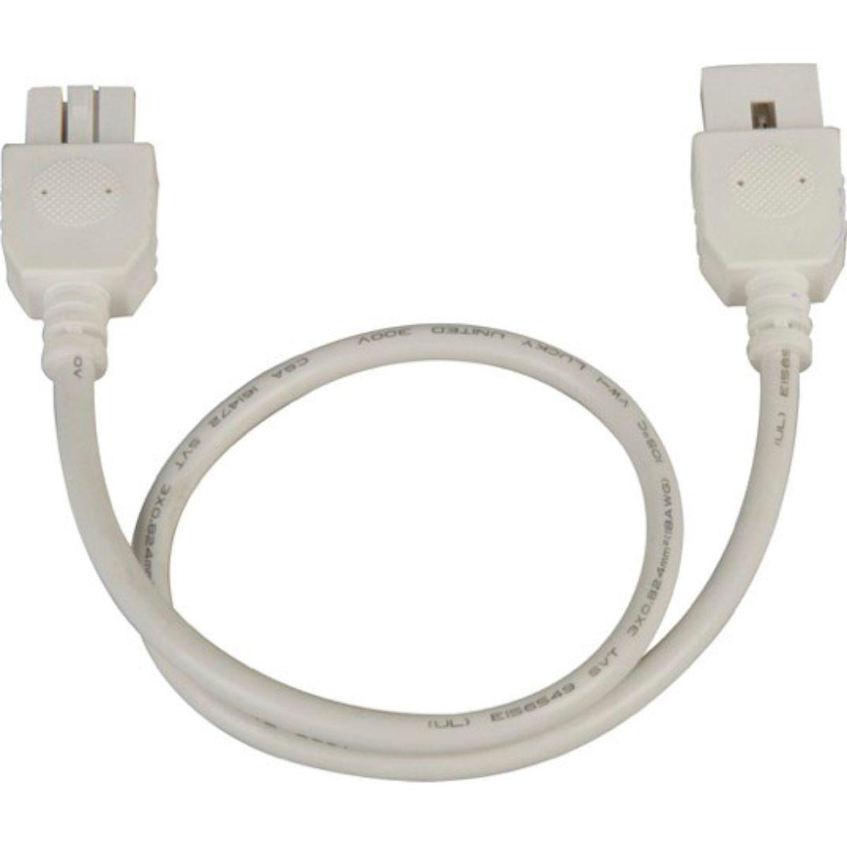 CounterMax 18in. Connecting Cord, White - Bees Lighting