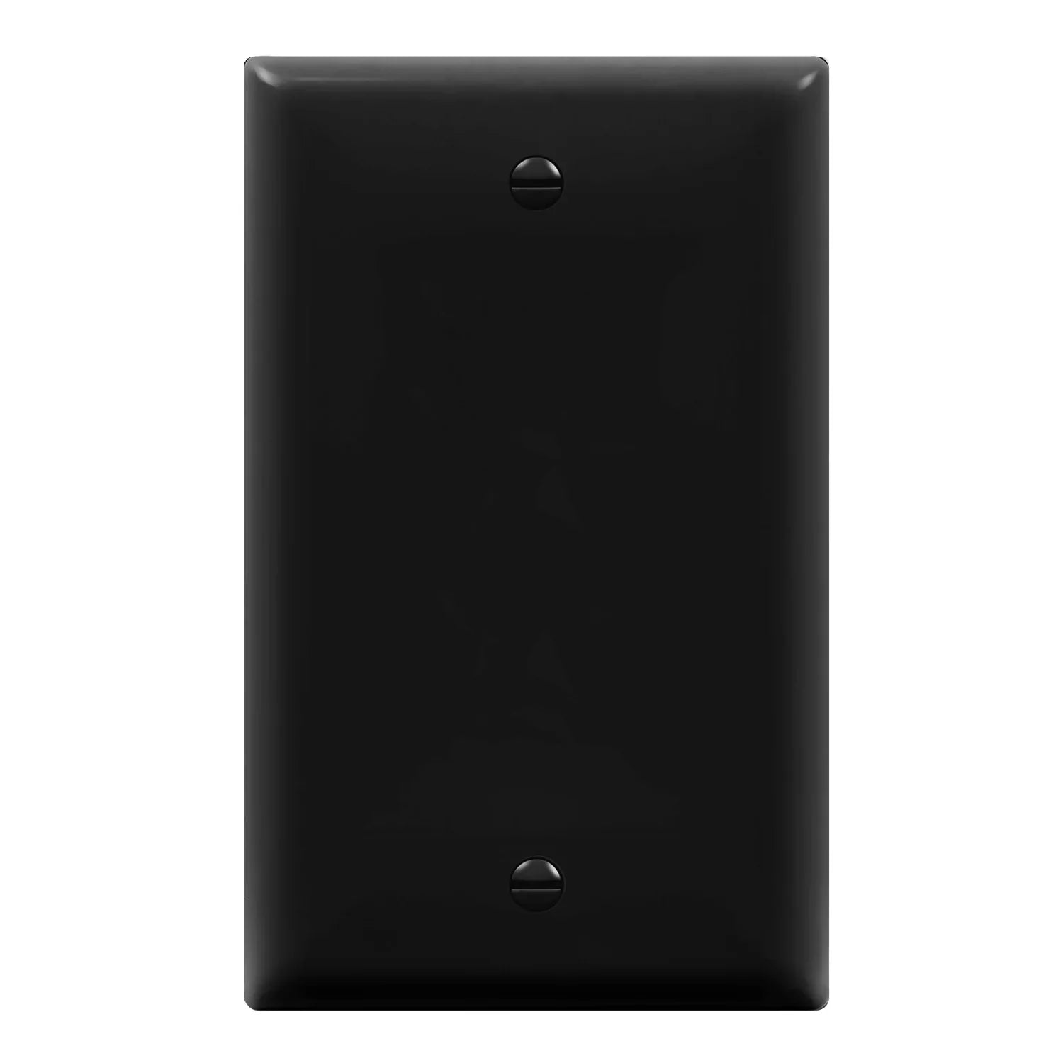 1-Gang Blank Wall Plate, Black - Bees Lighting