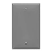 1-Gang Blank Wall Plate, Gray - Bees Lighting
