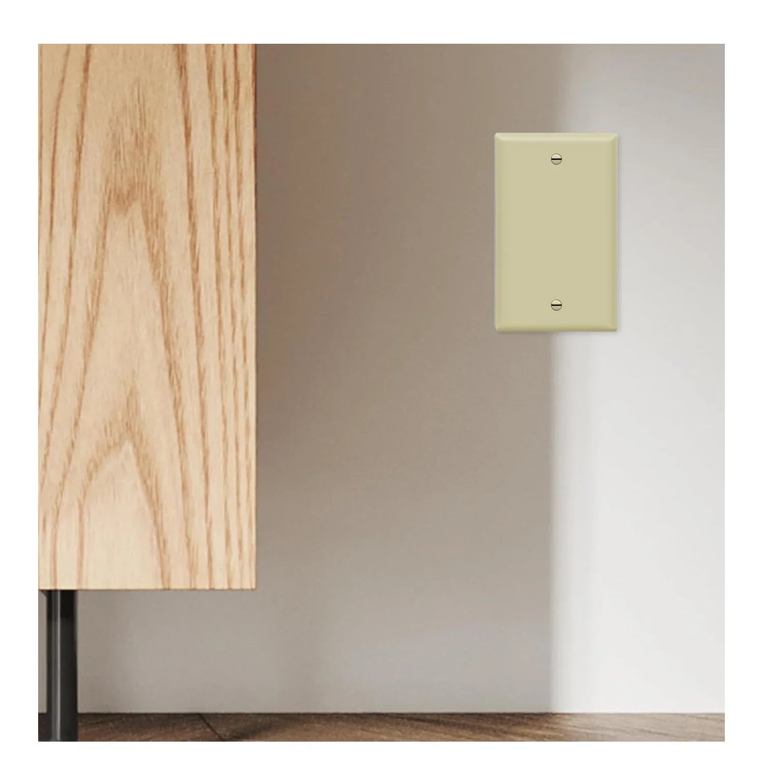 1-Gang Blank Wall Plate, Ivory - Bees Lighting