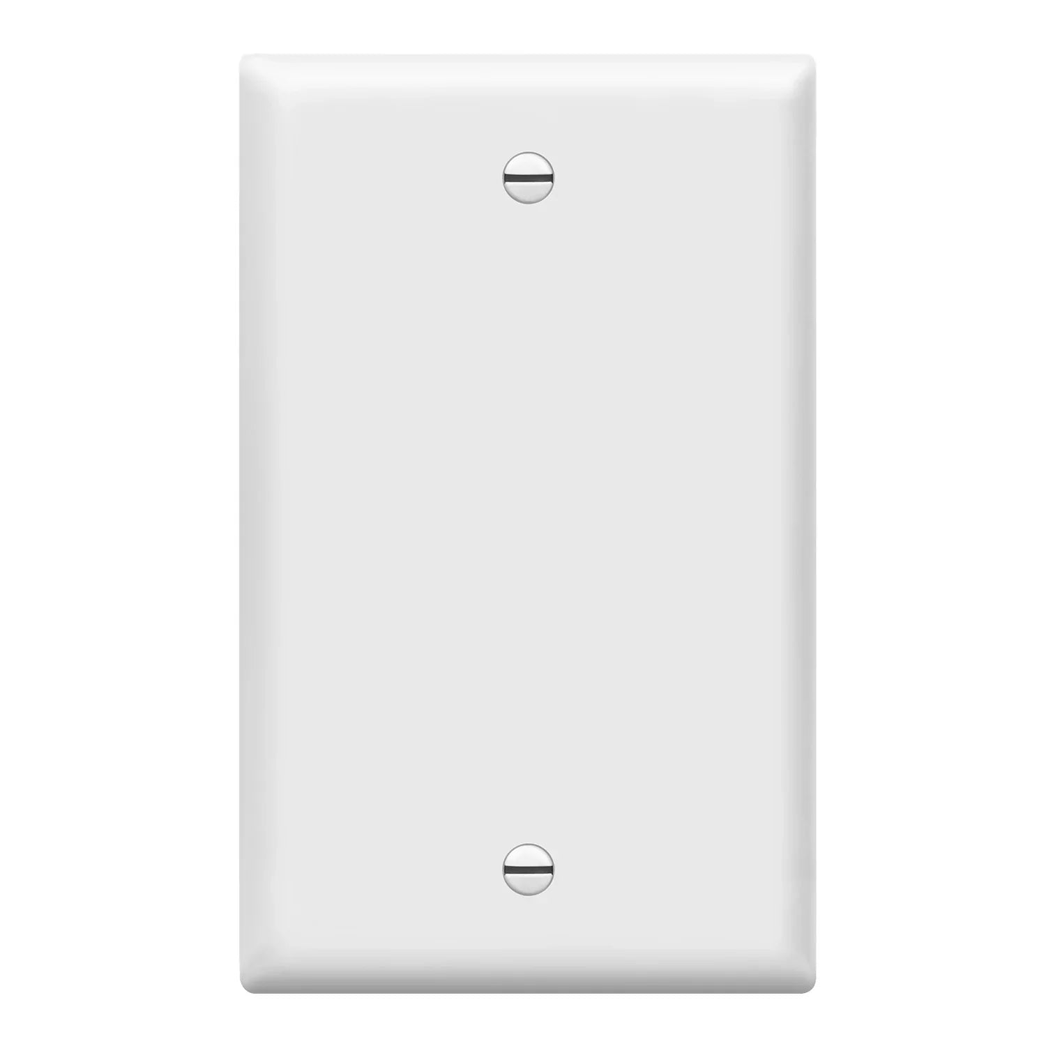 1-Gang Blank Wall Plate, White - Bees Lighting