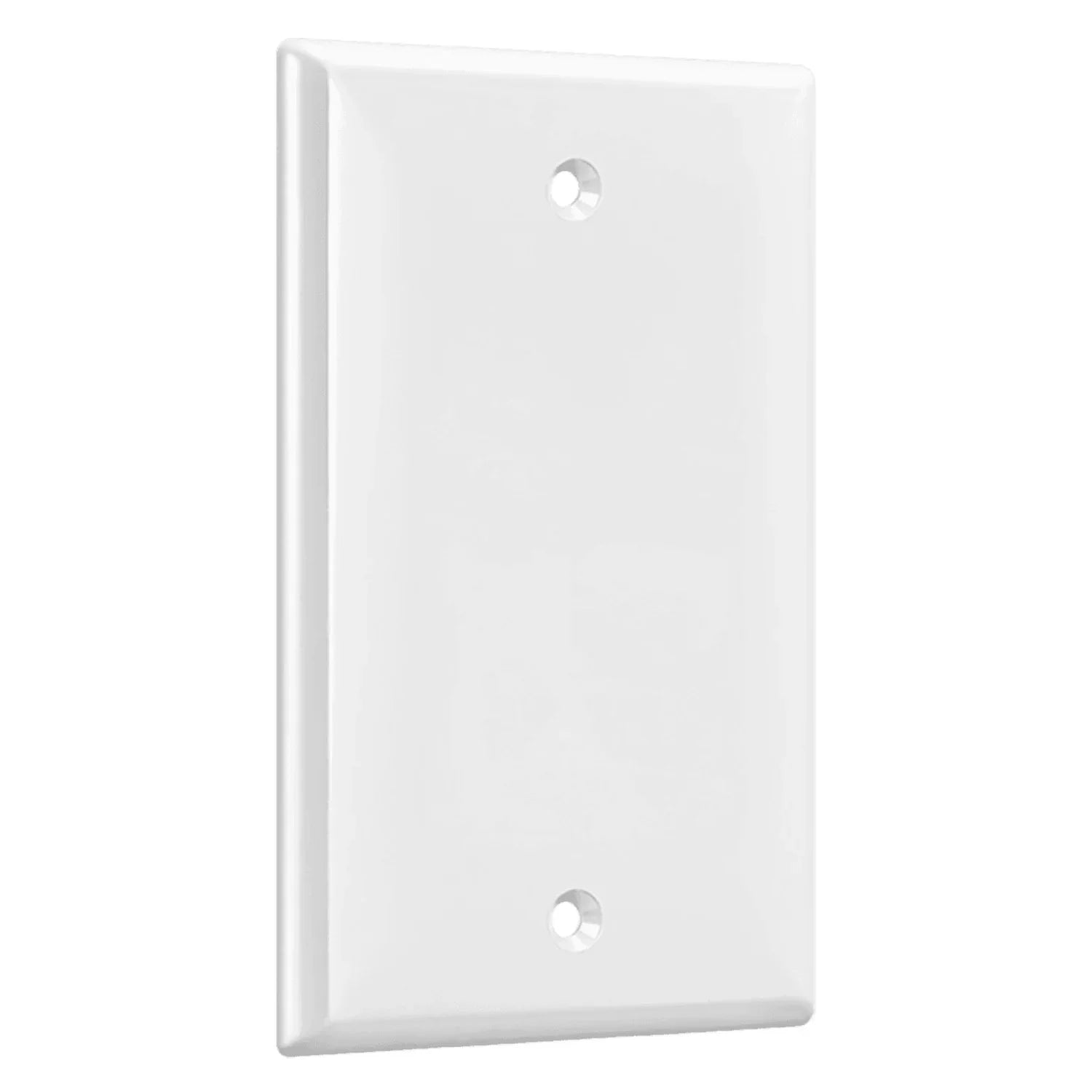 1-Gang Blank Wall Plate, White - Bees Lighting