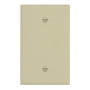 1-Gang Oversized Blank Wall Plate, Ivory - Bees Lighting