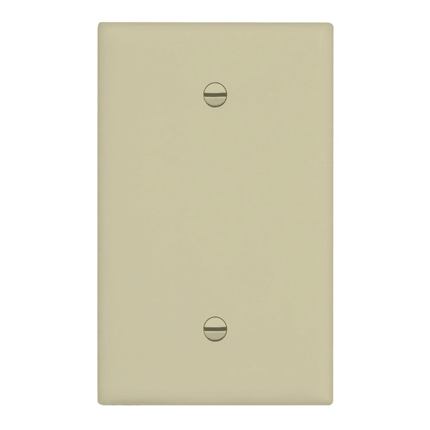 1-Gang Oversized Blank Wall Plate, Ivory - Bees Lighting