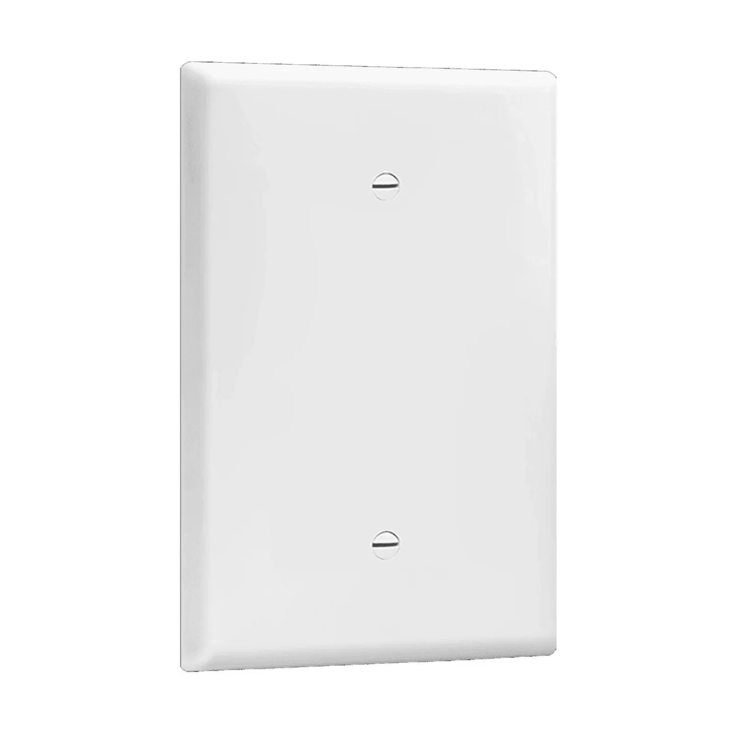 1-Gang Oversized Blank Wall Plate, White - Bees Lighting