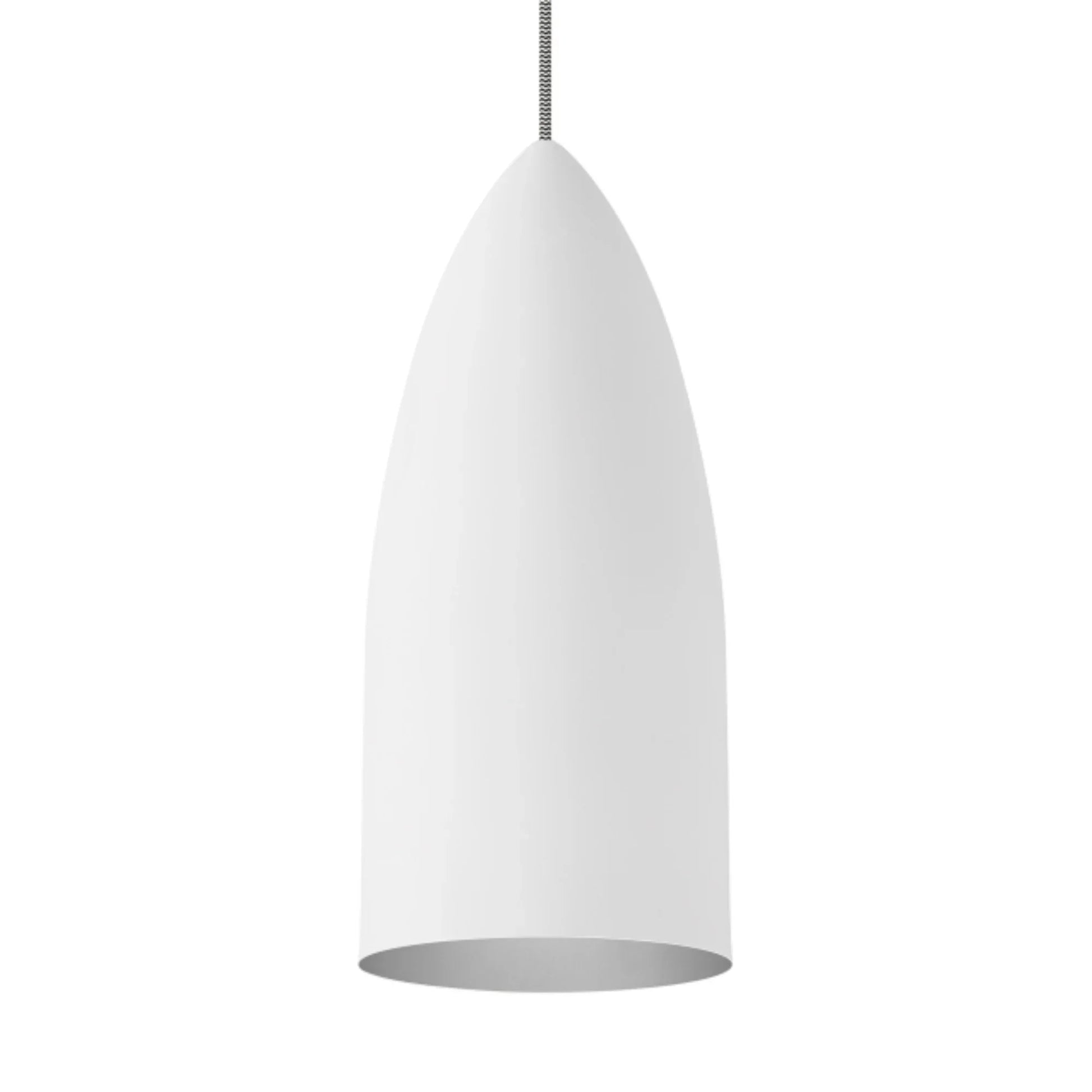 Signal Freejack LED Pendant, White Platinum / Satin Nickel Finish - Bees Lighting