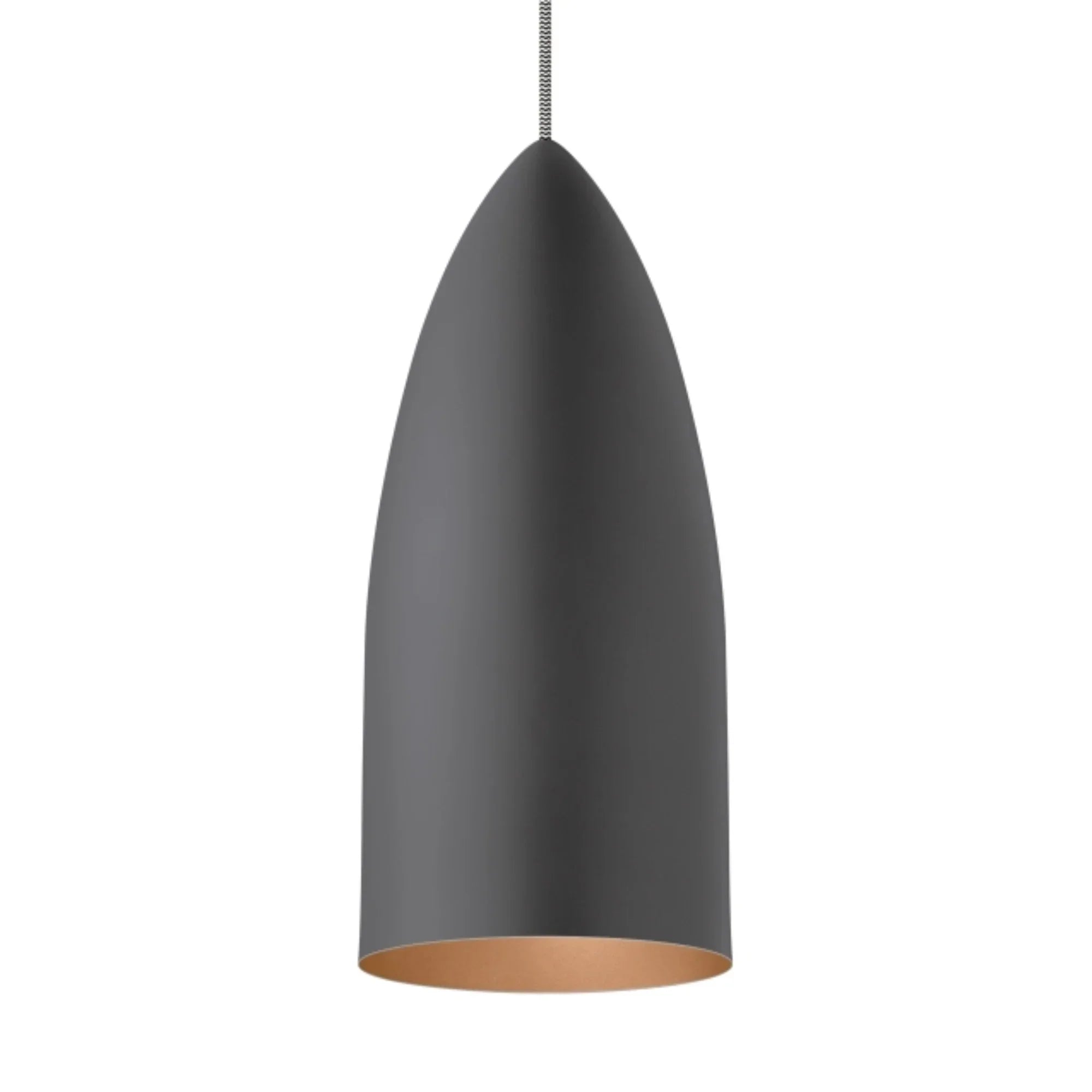 Signal Freejack LED Pendant, Gray / Satin Nickel Finish - Bees Lighting