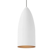 Signal Monopoint LED Pendant, White Copper / Satin Nickel Finish - Bees Lighting