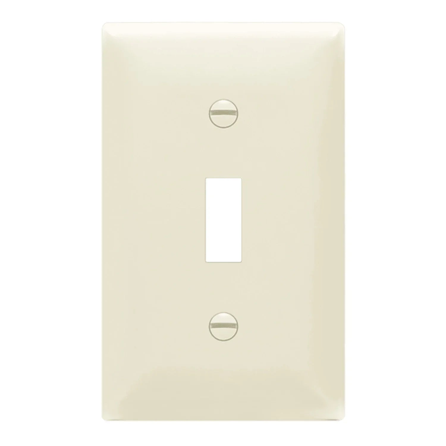 1-Gang Toggle Wall Plate, Light Almond - Bees Lighting