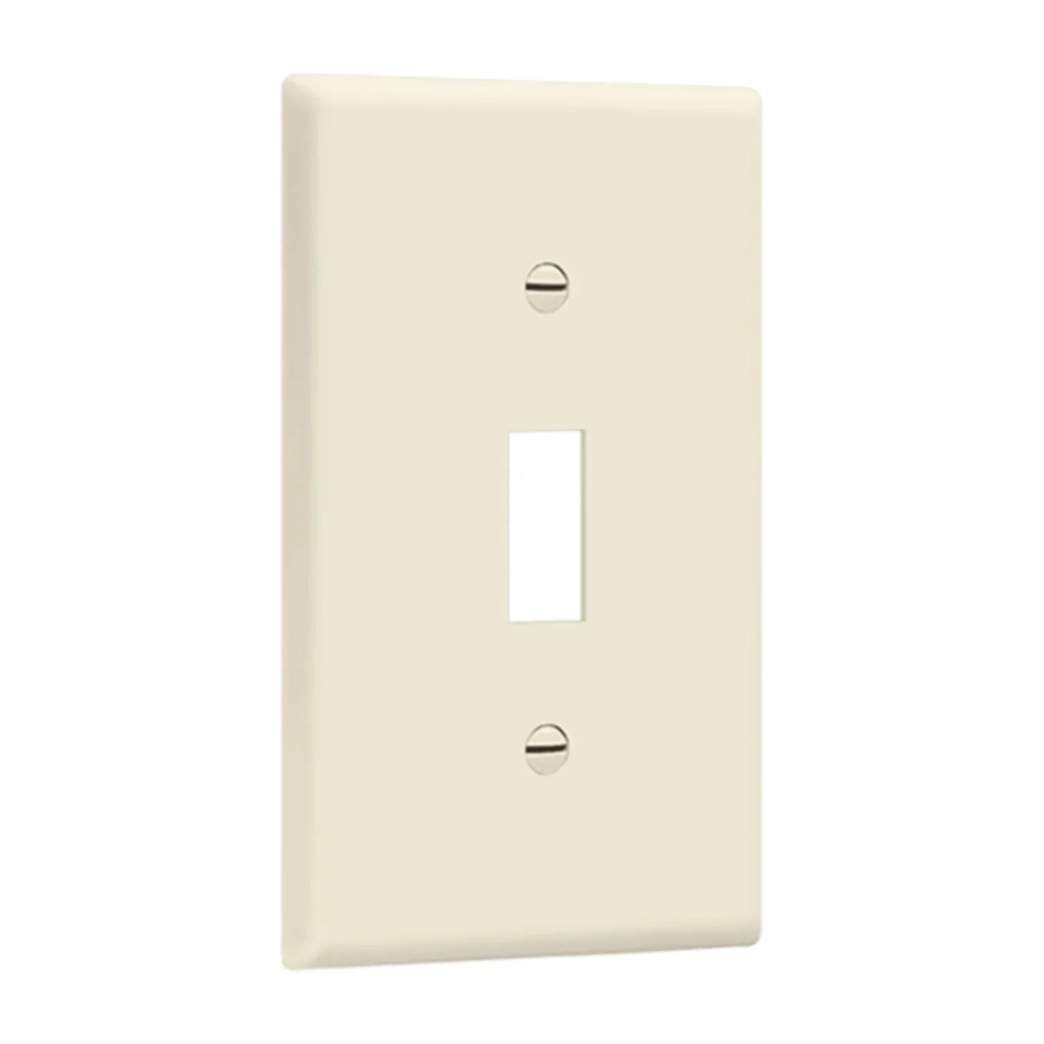 1-Gang Toggle Wall Plate, Light Almond - Bees Lighting