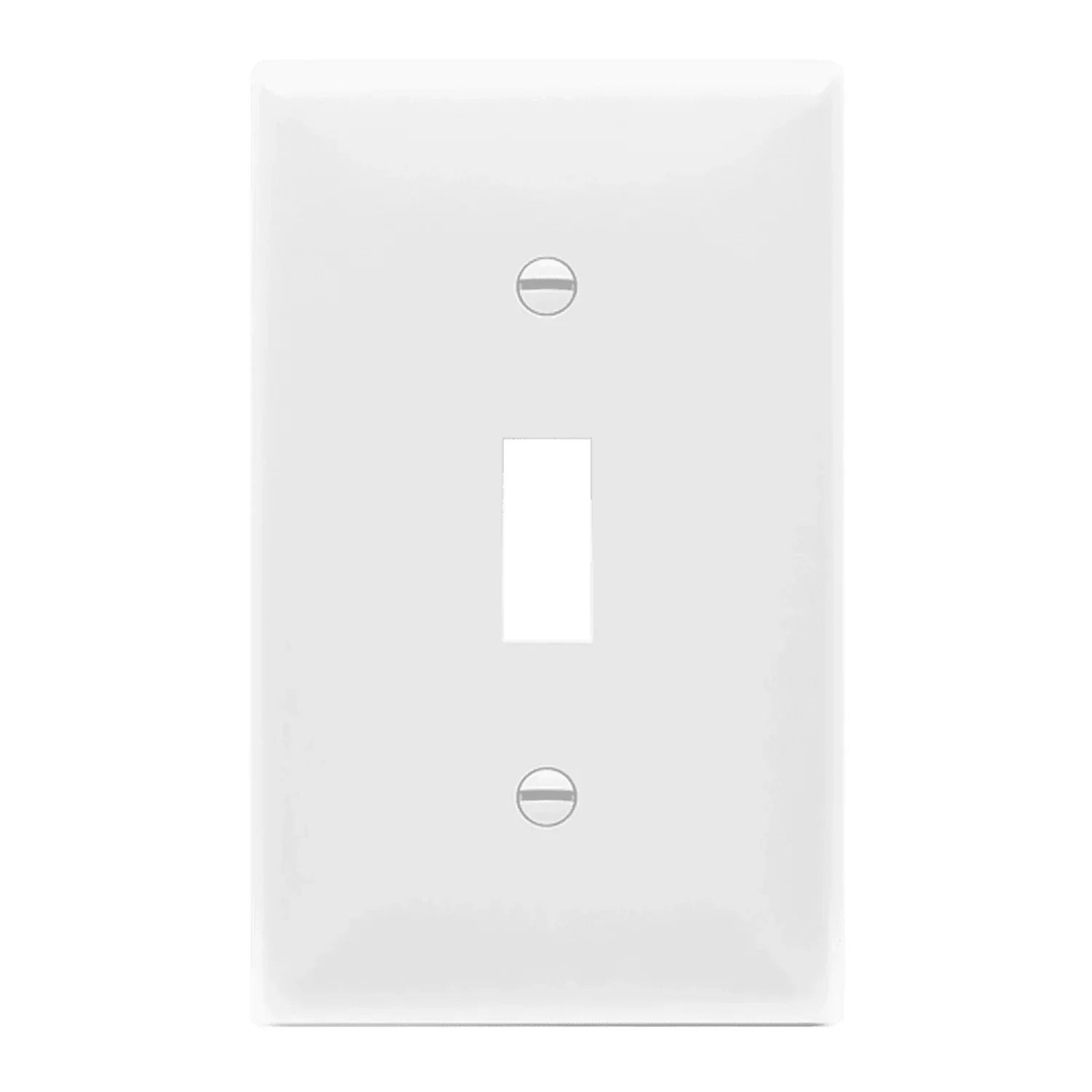 1-Gang Toggle Wall Plate, White - Bees Lighting