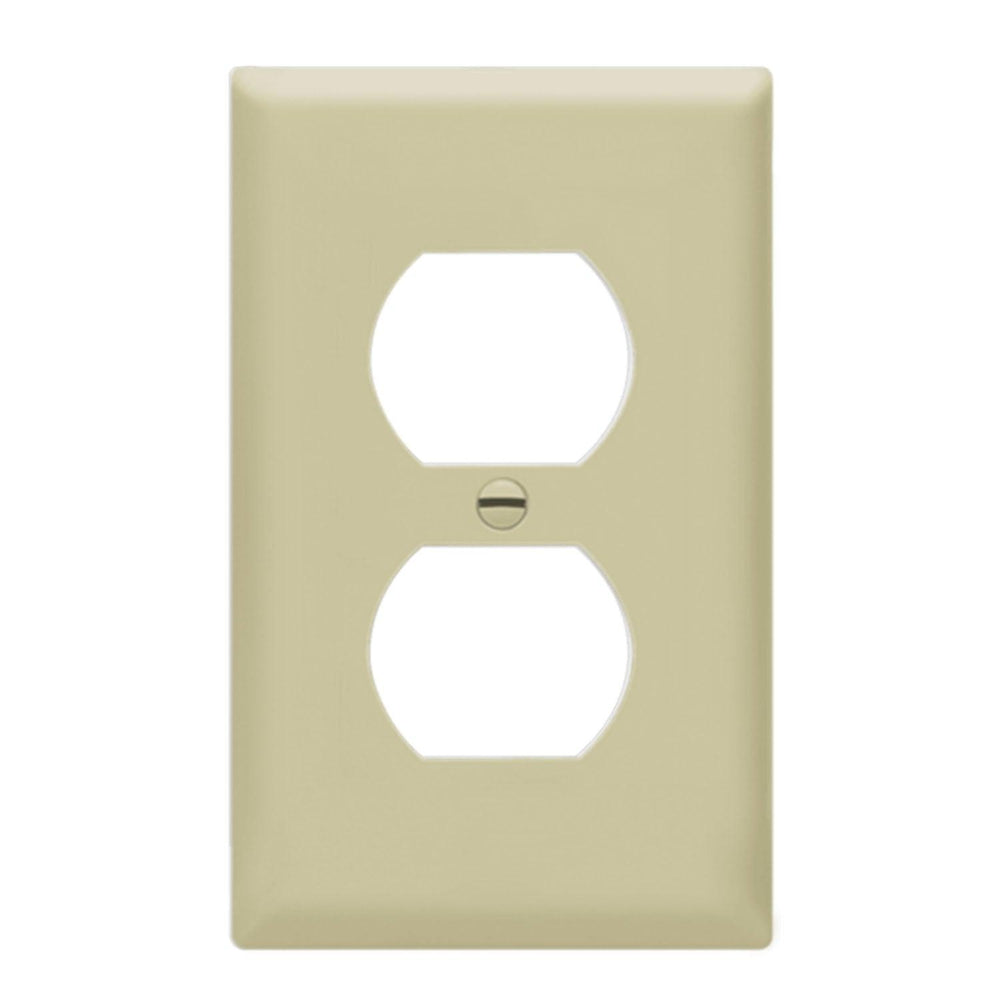 1-Gang Duplex Outlet Wall Plate Ivory - Bees Lighting