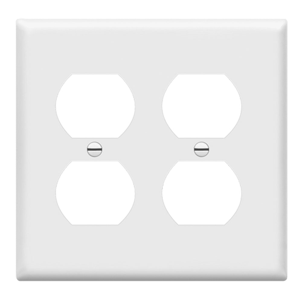 2-Gang Duplex Outlet Cover Plate