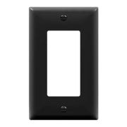 1-Gang Decorator Rocker Wall Plate, Black - Bees Lighting