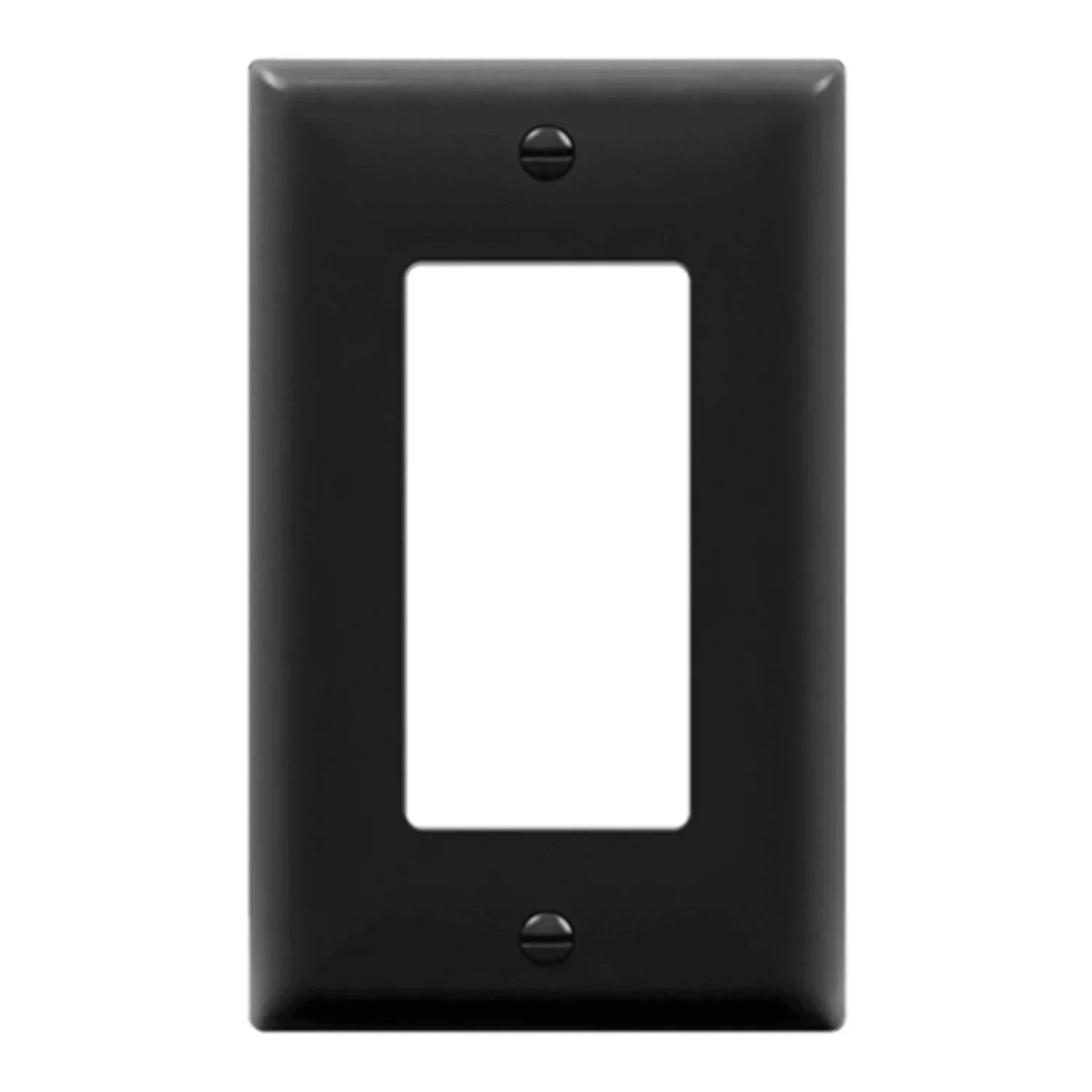 1-Gang Decorator Rocker Wall Plate, Black - Bees Lighting