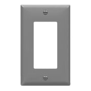 1-Gang Decorator Rocker Wall Plate, Gray - Bees Lighting