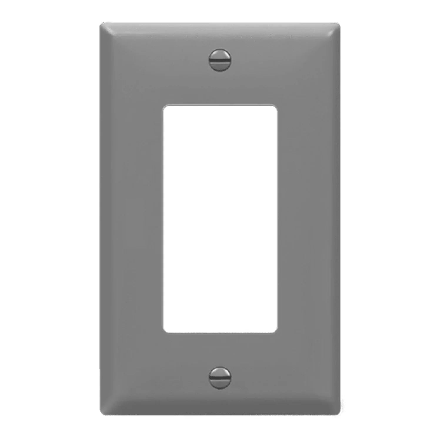 1-Gang Decorator Rocker Wall Plate, Gray - Bees Lighting