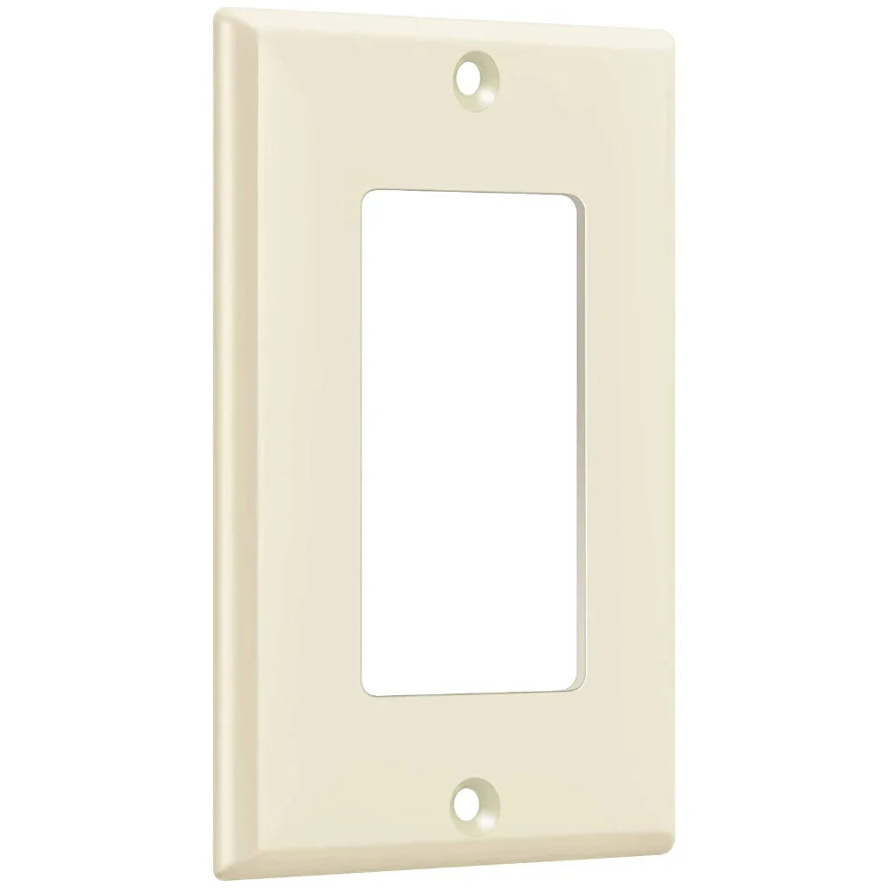 1-Gang Decorator Rocker Wall Plate, Light Almond - Bees Lighting