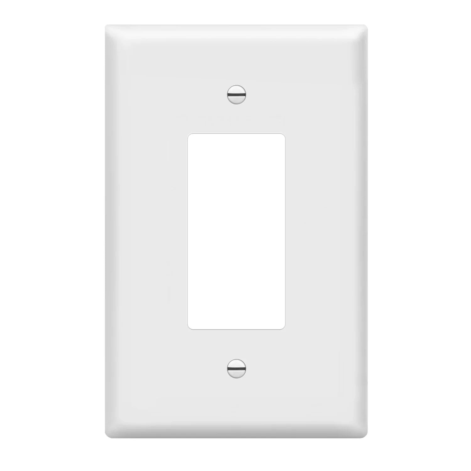1-Gang Oversized Decorator Rocker Wall Plate, White - Bees Lighting