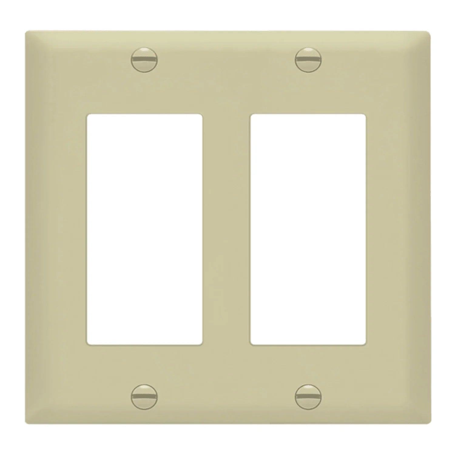 2-Gang Decorator Rocker Wall Plate, Ivory - Bees Lighting