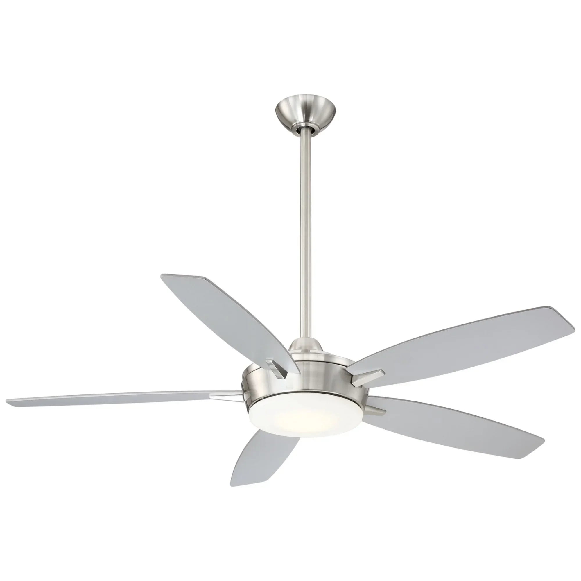 Espace LED 52" Nickel Ceiling Fan with Light and Remote - Bees Lighting