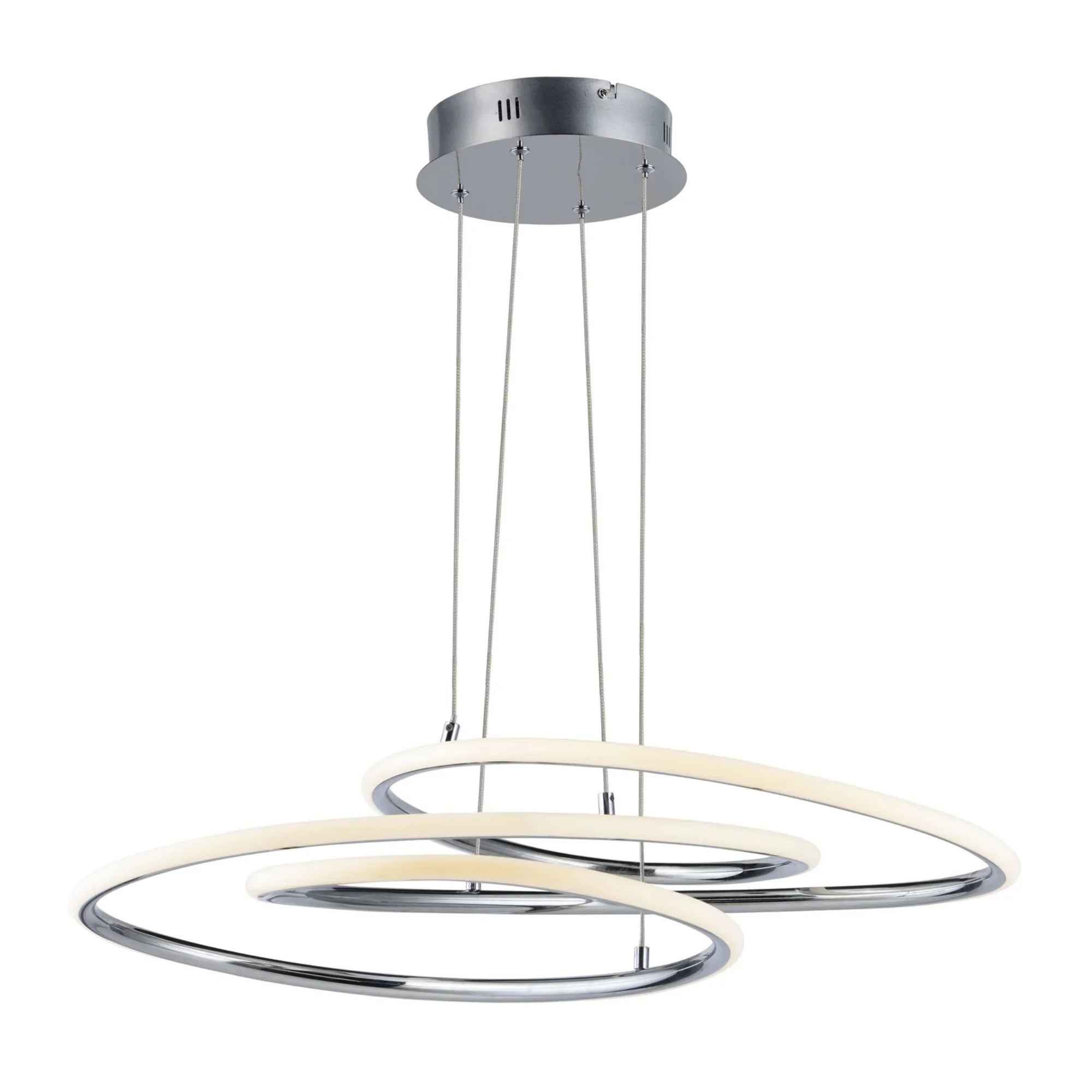 Coaster 20" LED Pendant, Polished Chrome Finish - Bees Lighting