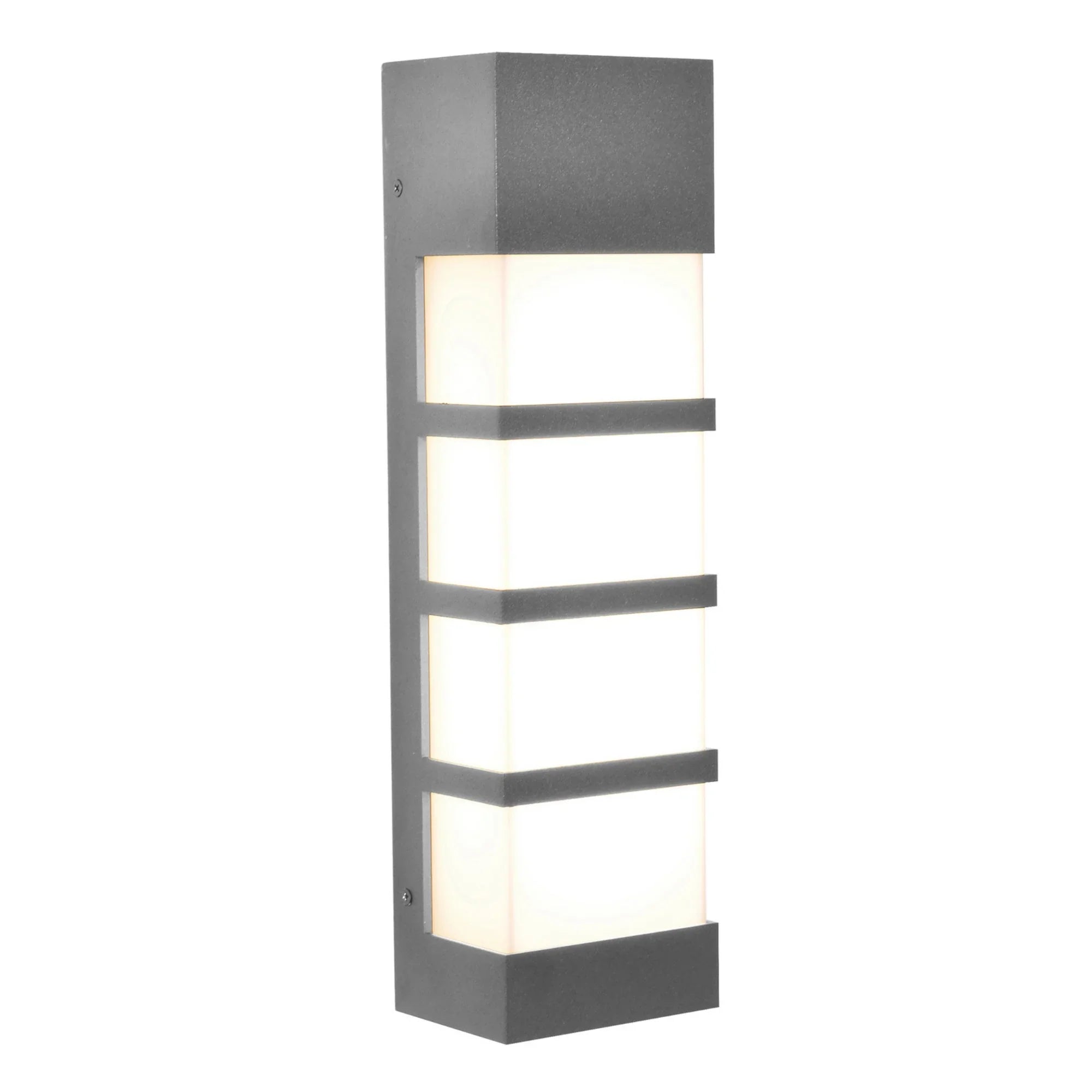 State 17" LED Outdoor Wall Sconce, Textured Grey Finish - Bees Lighting