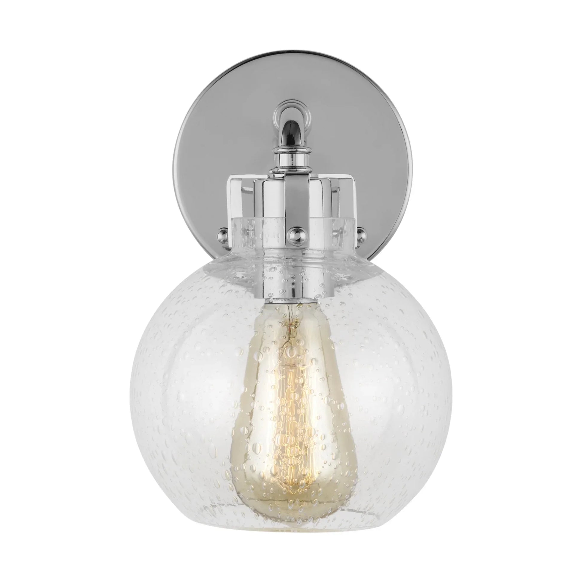 Clara 10" Bath Wall Sconce, Chrome Finish - Bees Lighting