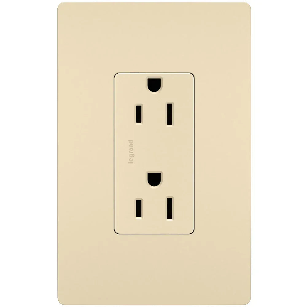 radiant 15A Tamper-Resistant Outlet, Ivory - Bees Lighting