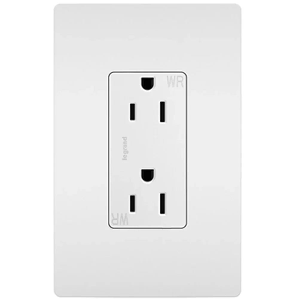 radiant 15A Outdoor Tamper-Resistant Outlet, White - Bees Lighting