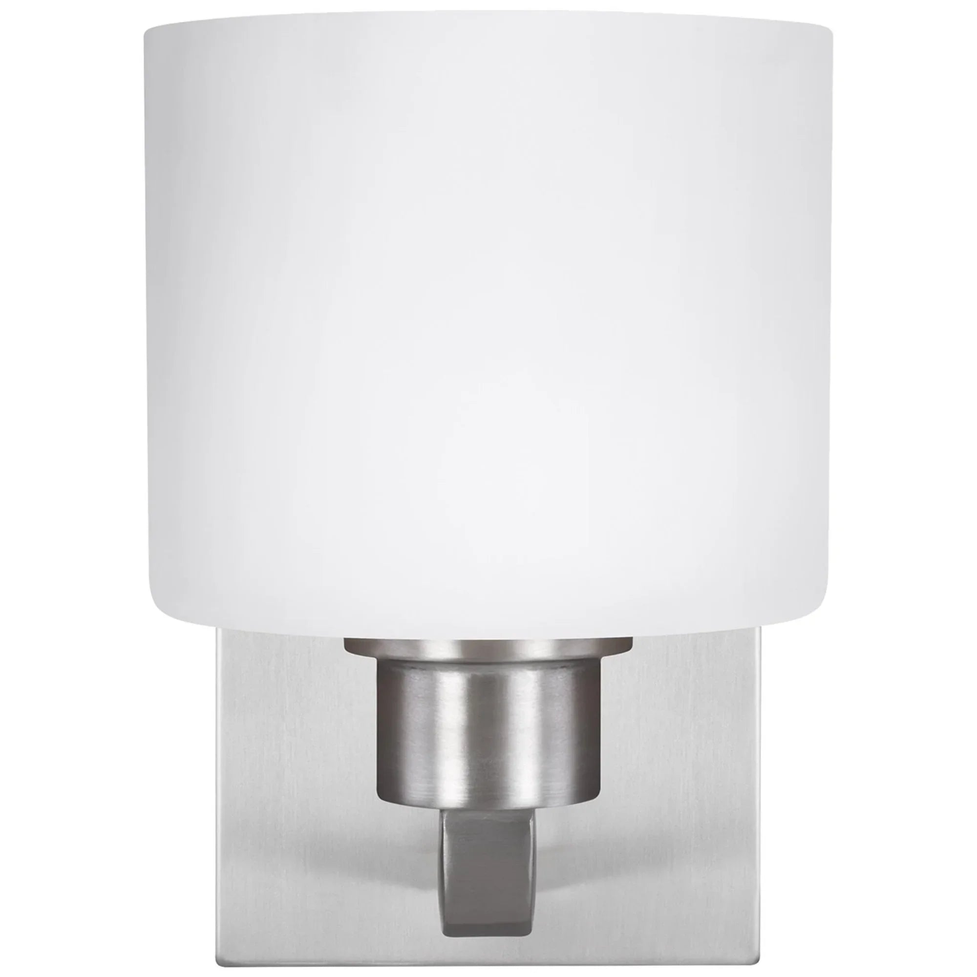 Canfield 8" LED Bathroom Sconce, Brushed Nickel Finish - Bees Lighting