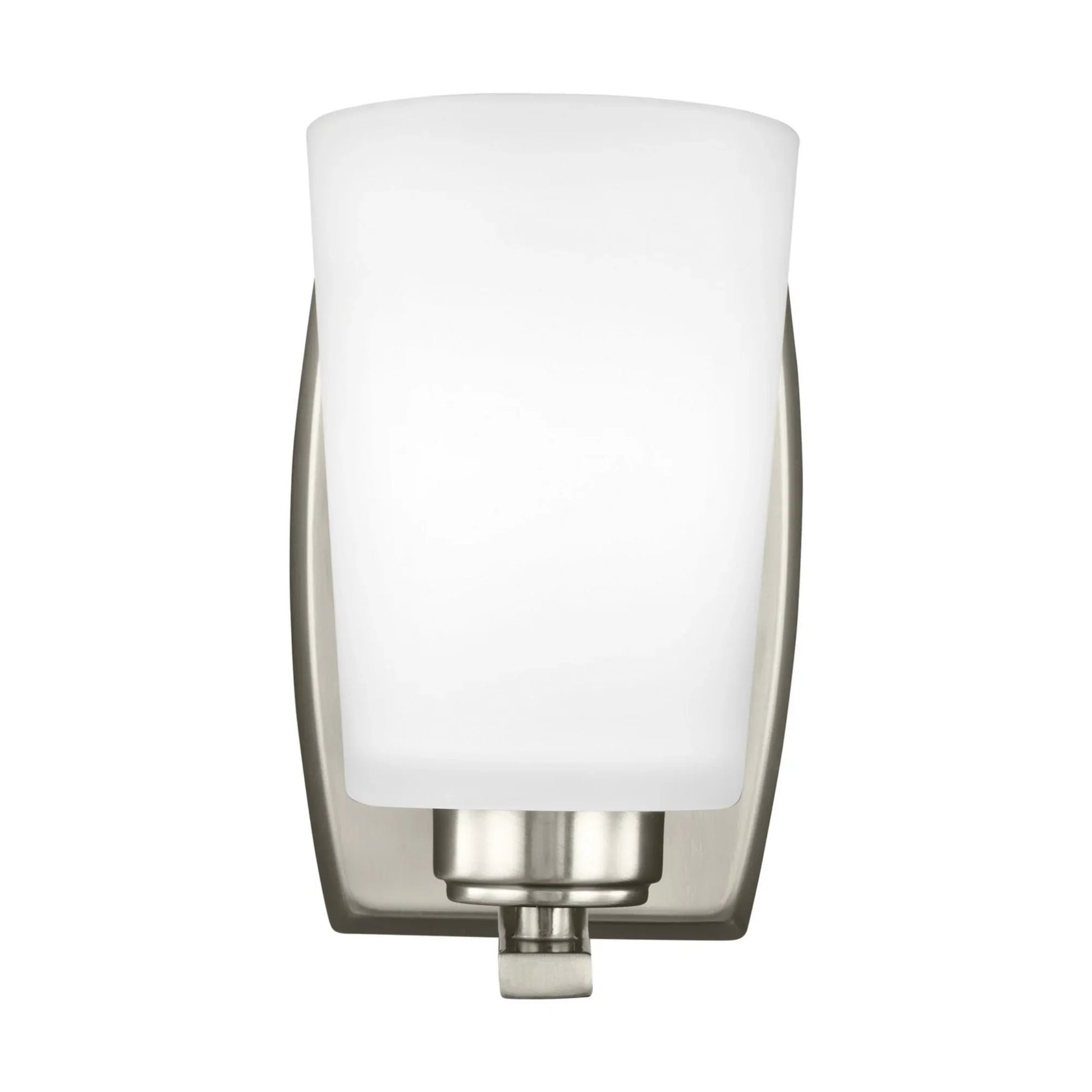 Franport 8" LED Bath Sconce, Brushed Nickel Finish - Bees Lighting