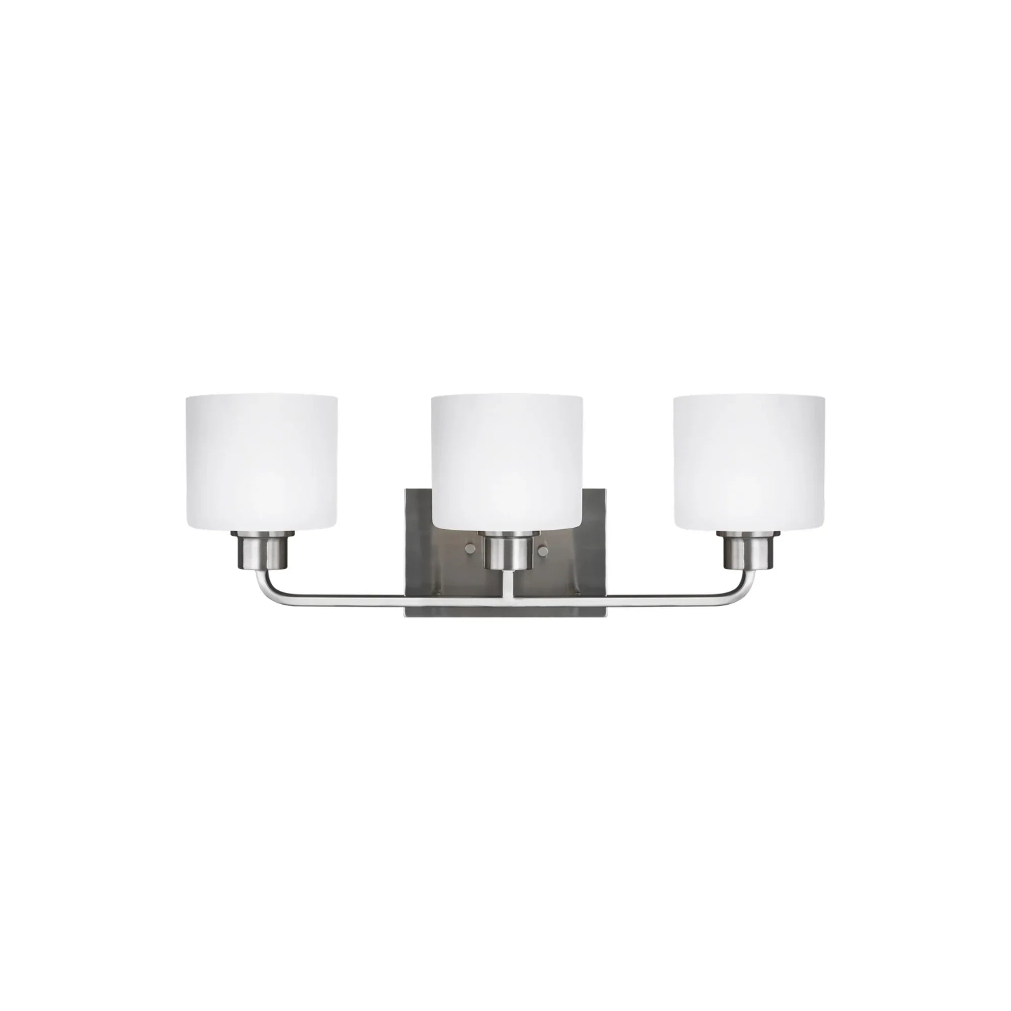 Canfield 23" 3-Light Bathroom Vanity, Brushed Nickel Finish - Bees Lighting