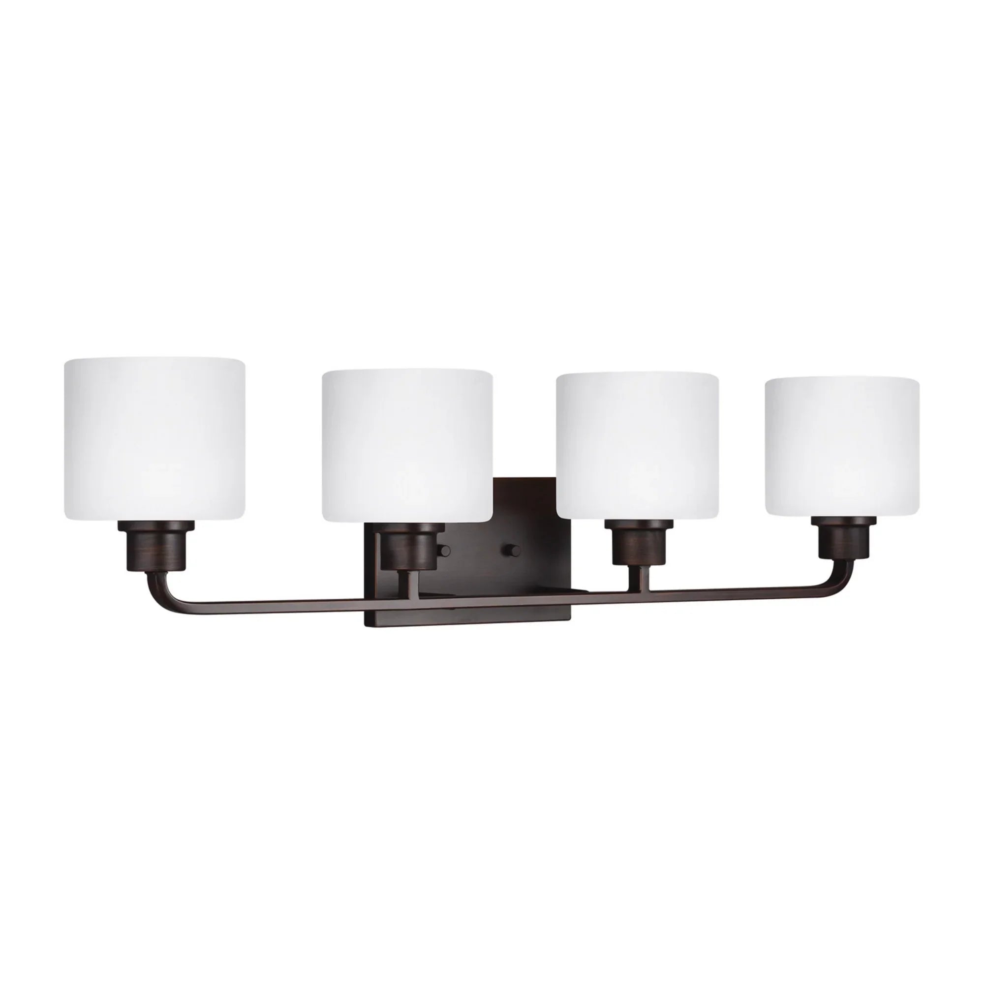 Canfield 32" 4-Light LED Bathroom Vanity, Bronze Finish - Bees Lighting