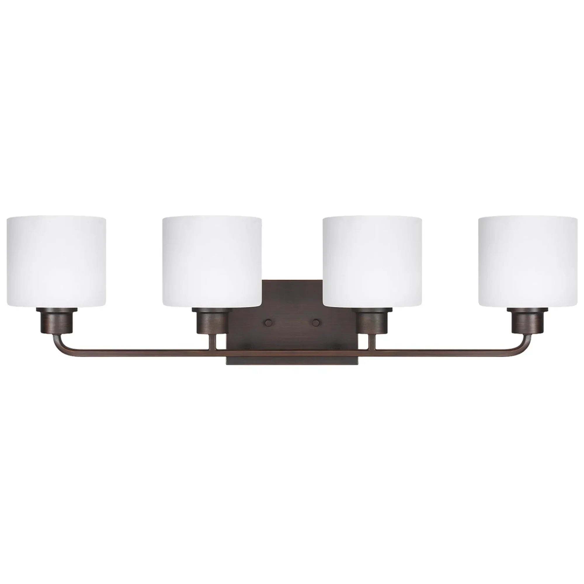 Canfield 32" 4-Light LED Bathroom Vanity, Bronze Finish - Bees Lighting