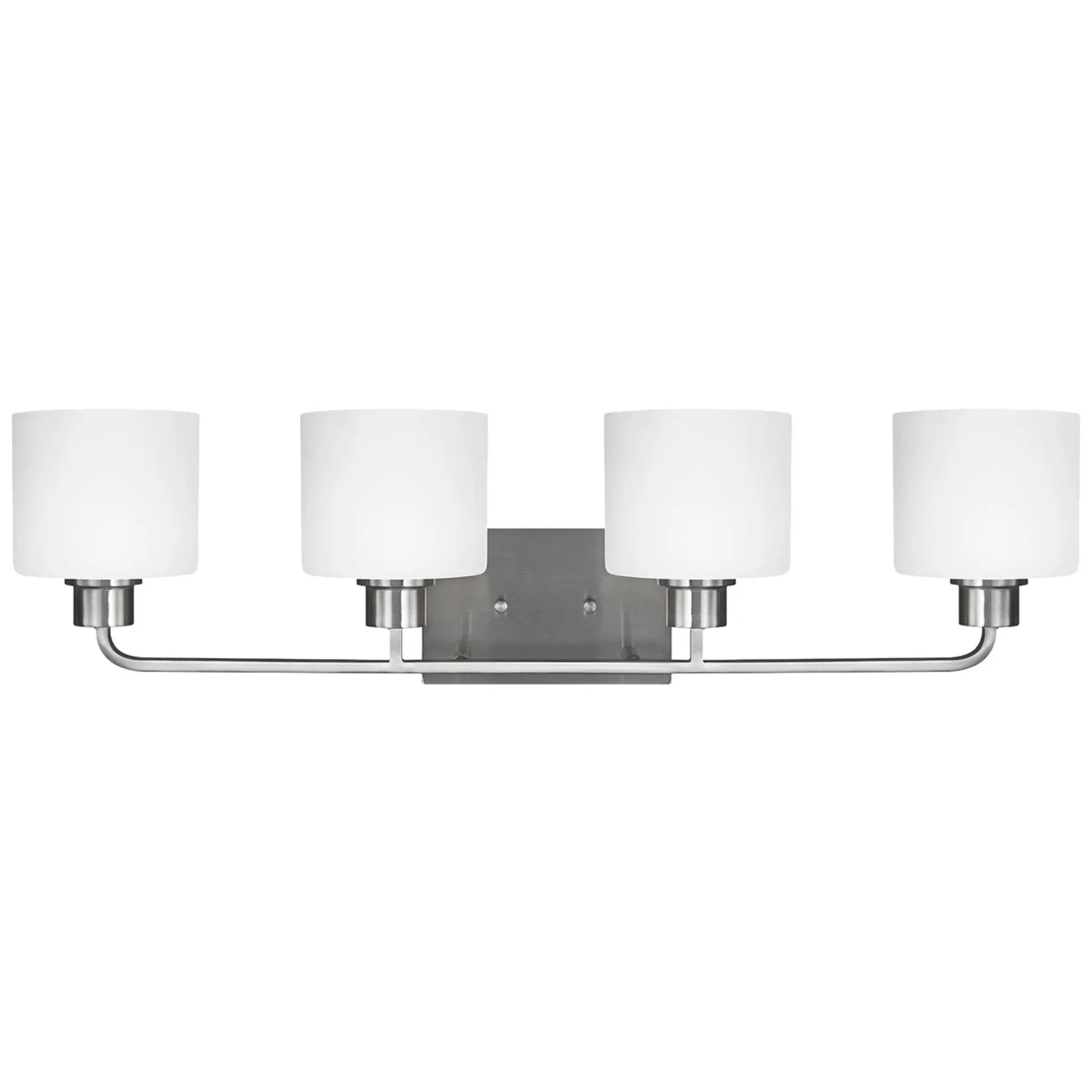 Canfield 32" 4-Light LED Bathroom Vanity, Brushed Nickel Finish - Bees Lighting