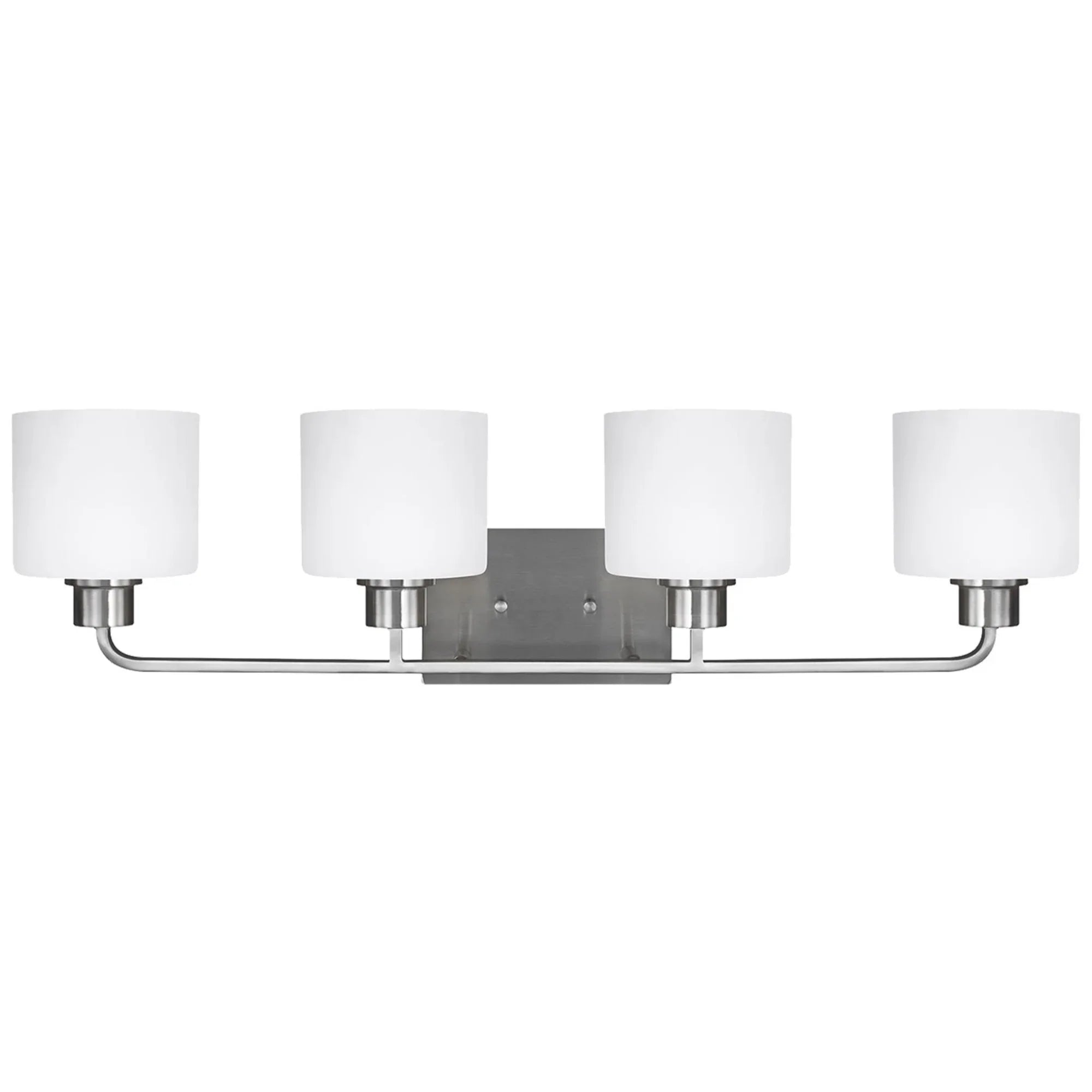 Canfield 32" 4-Light LED Bathroom Vanity, Brushed Nickel Finish - Bees Lighting