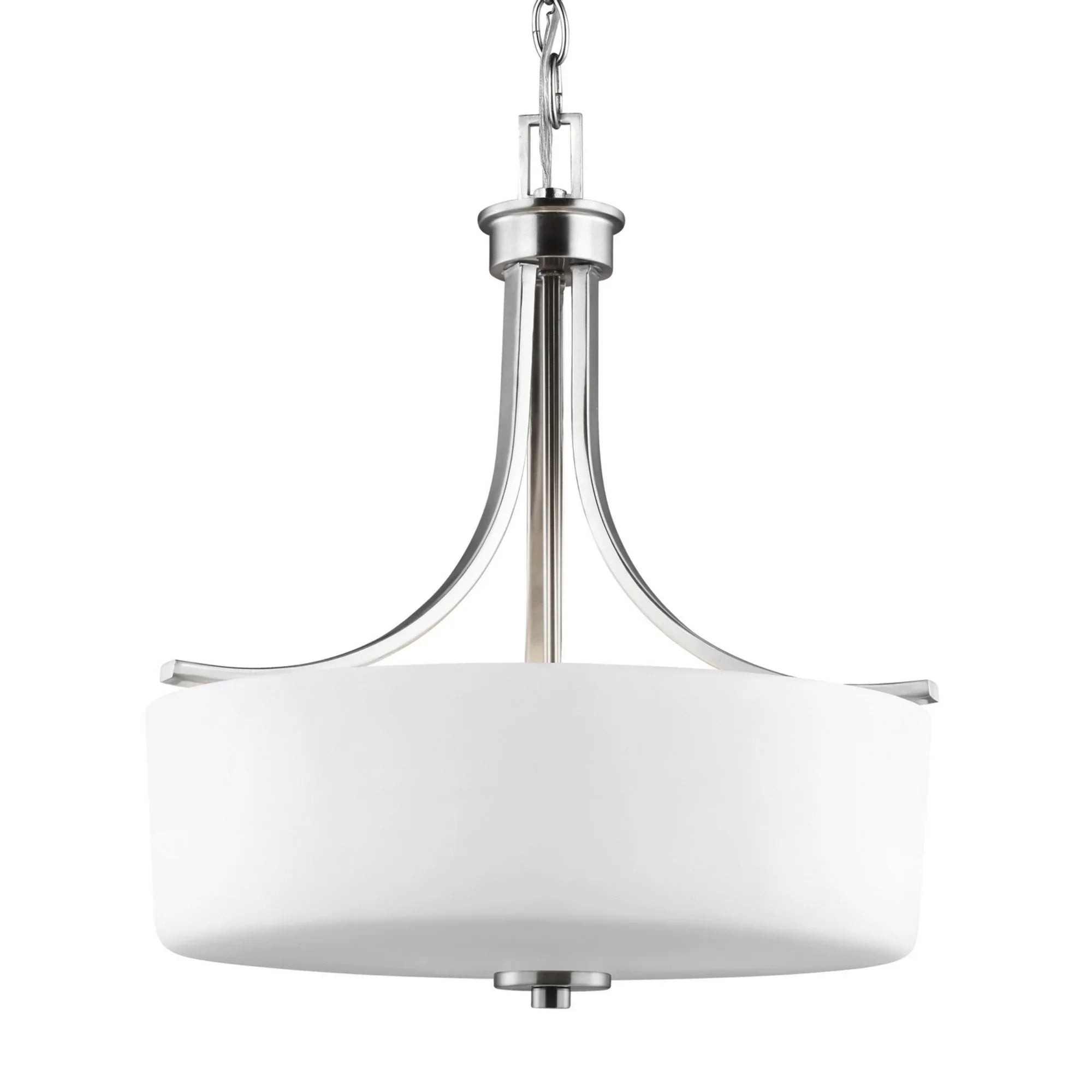 Canfield 19" 3-Light LED Pendant, Brushed Nickel Finish - Bees Lighting