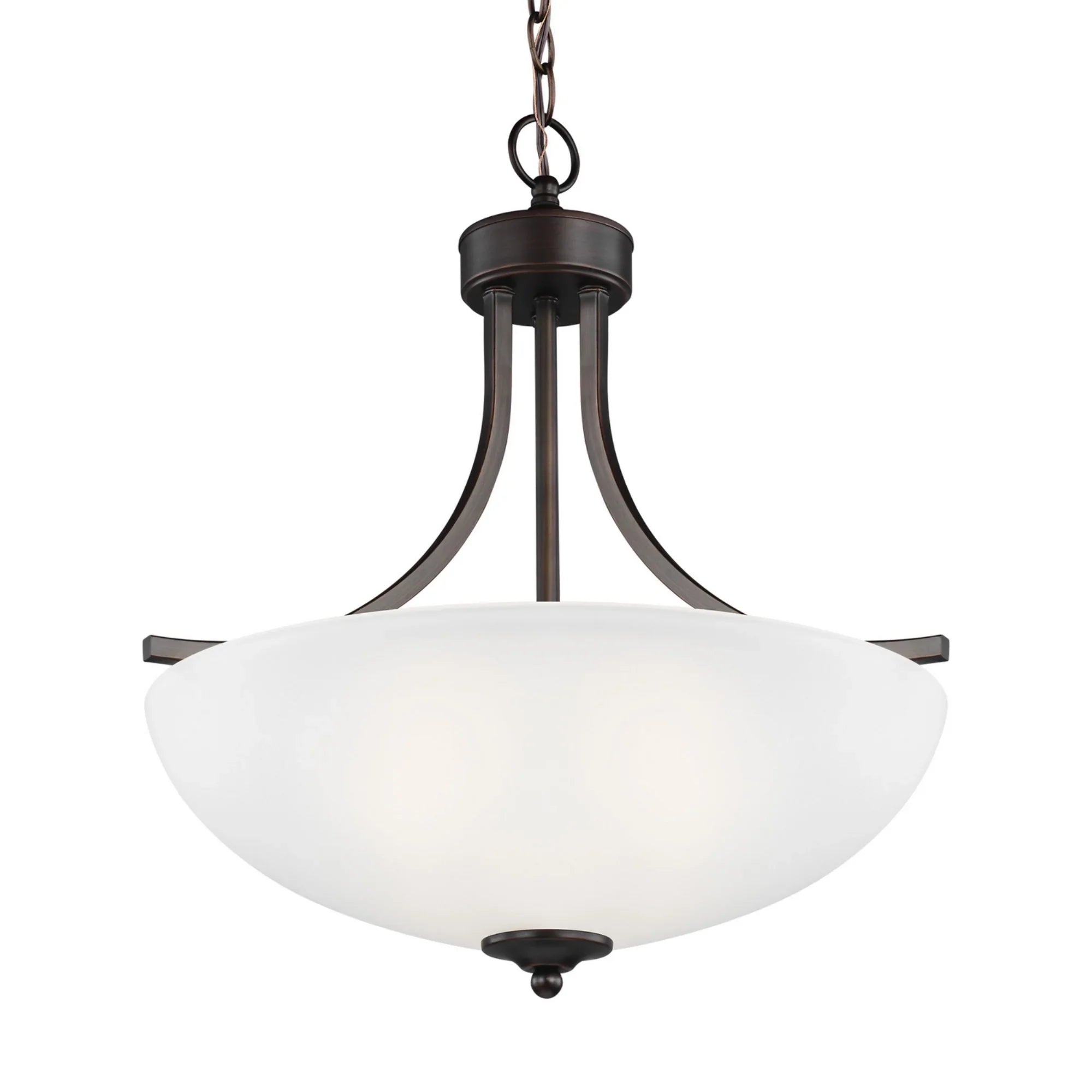 Geary 19" Medium 3-Light Pendant, Bronze Finish - Bees Lighting